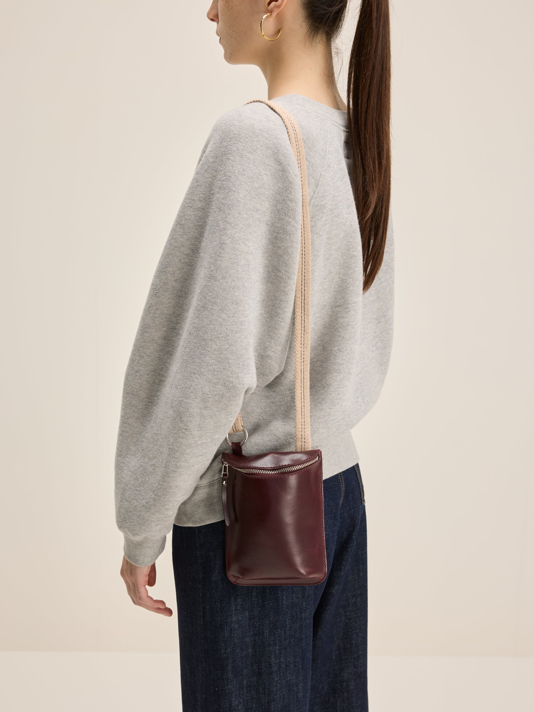Shone zip-top mini bag (242 / W / BORDEAUX)