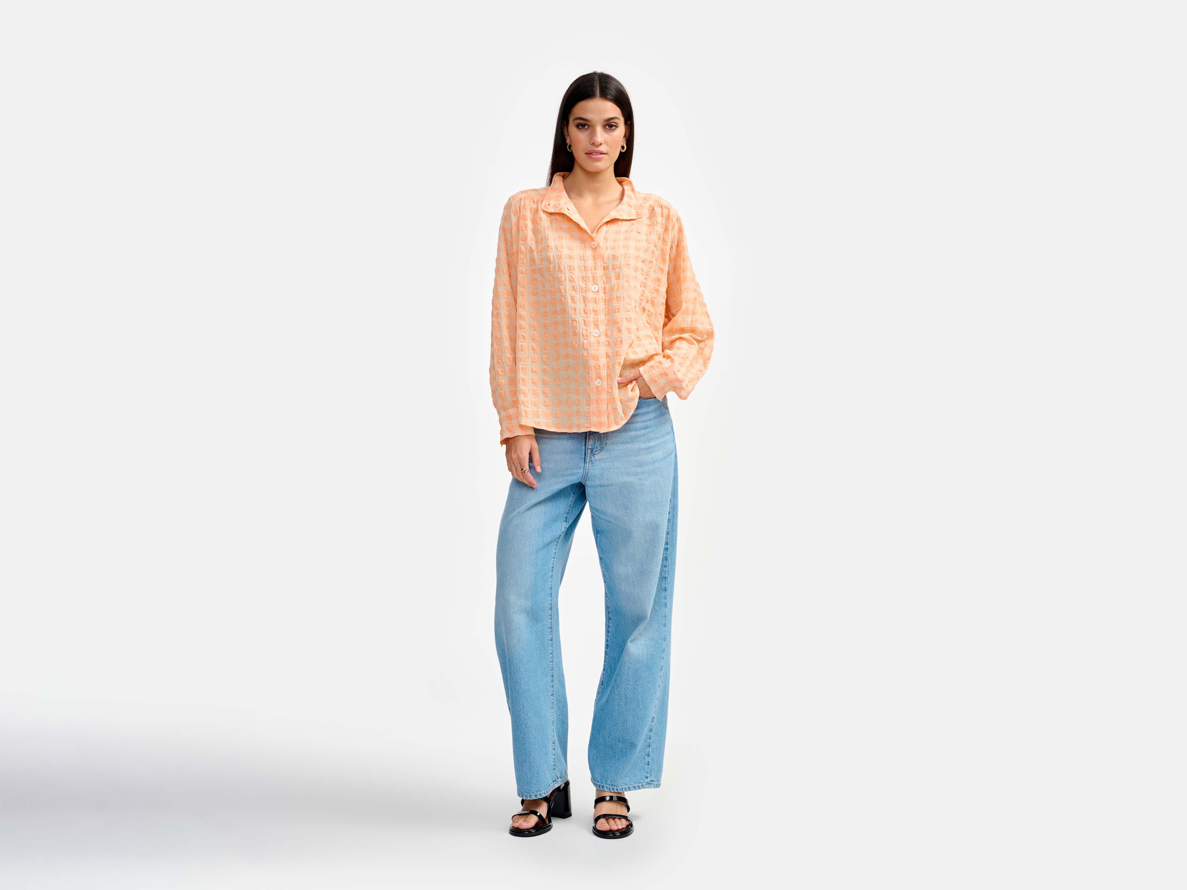 peachy blouse (241 / W / CHECK A)