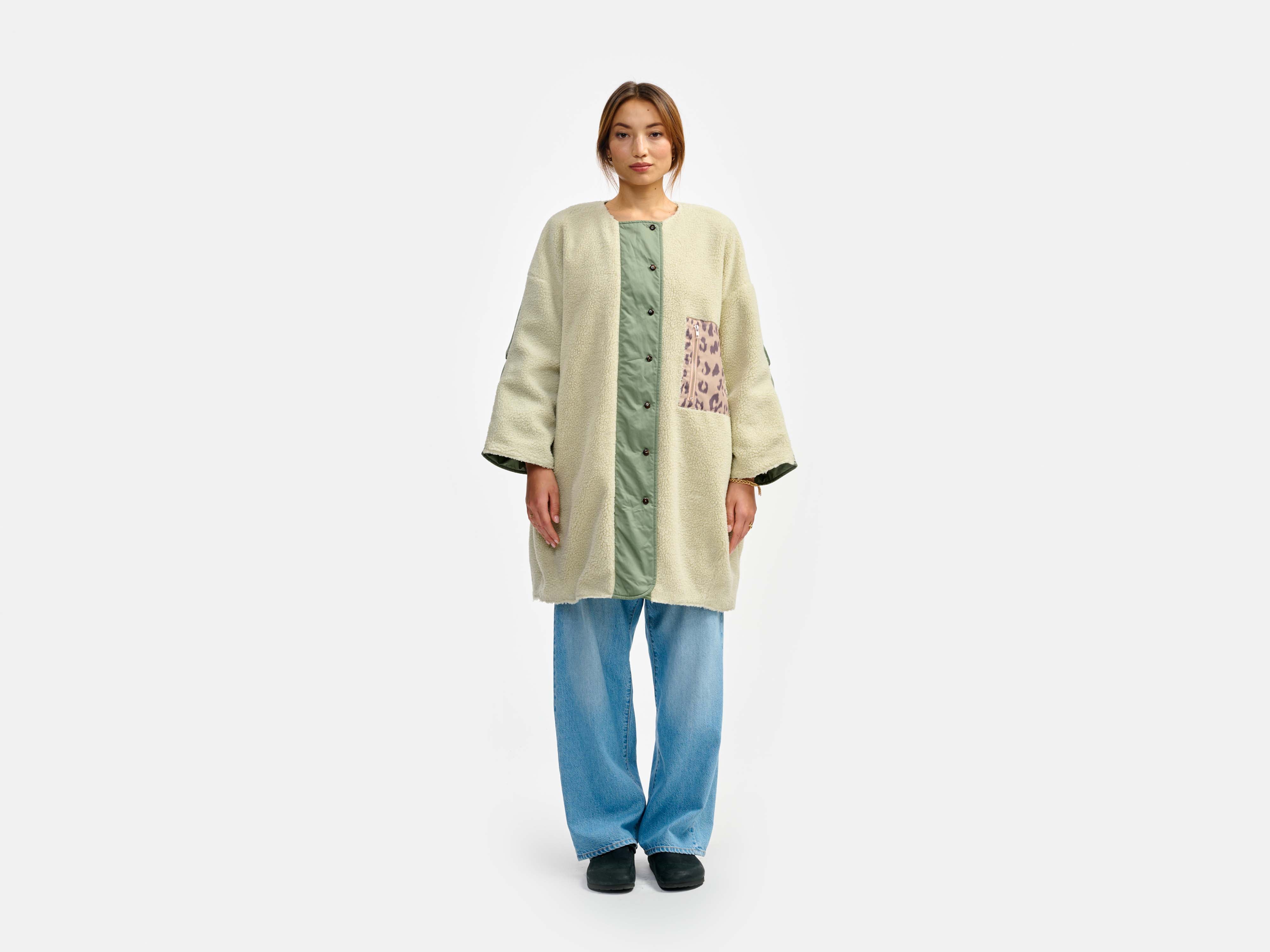 manteau hug (241 / W / EUCALYPTUS)