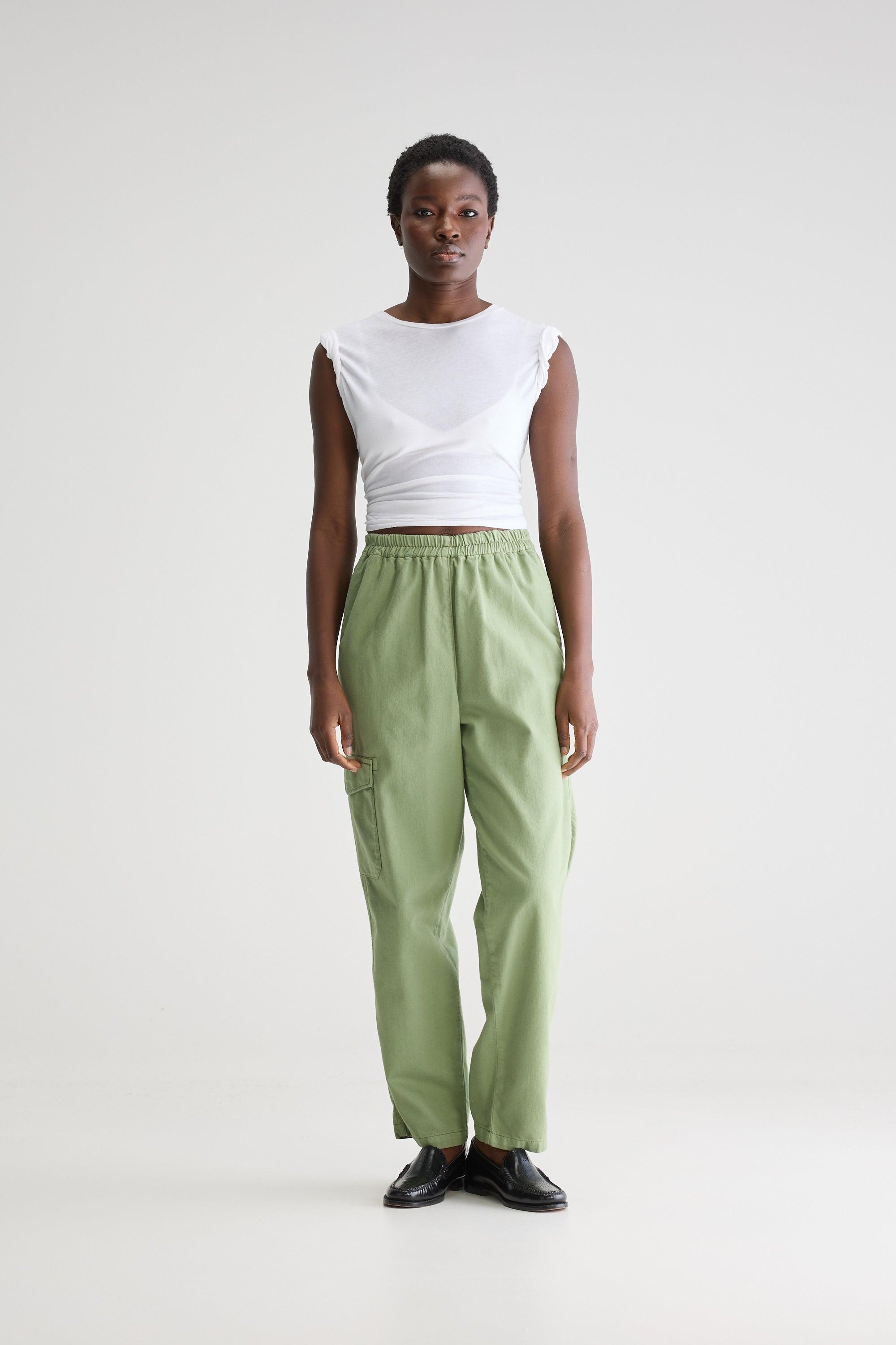 Pierre straight trousers (251 / W / SAUGE)