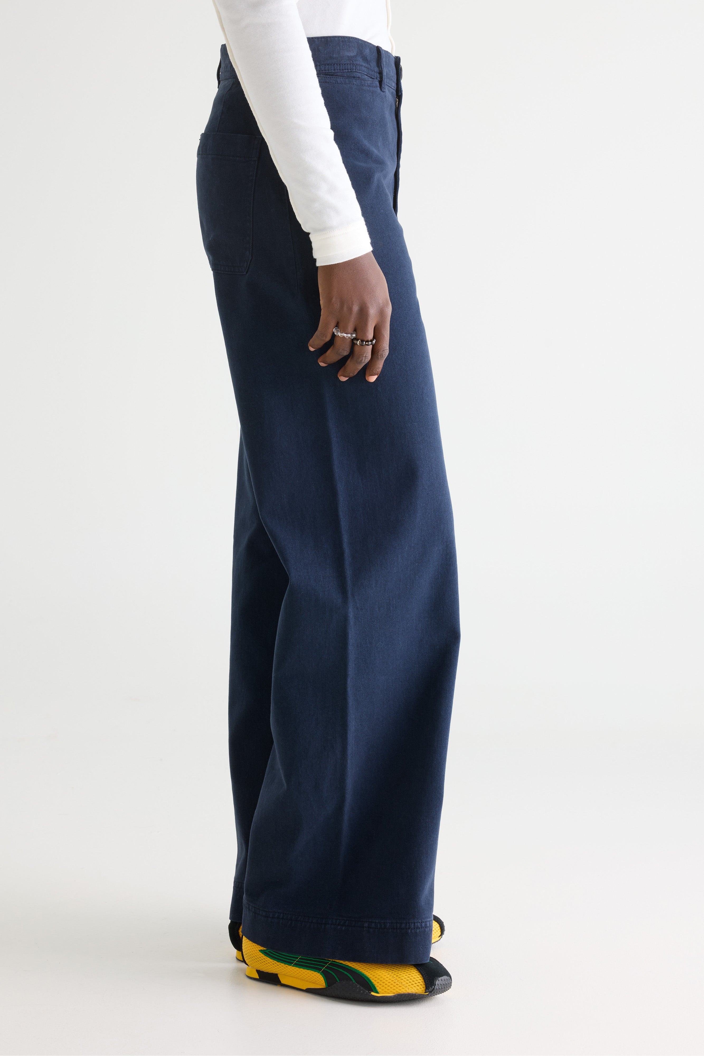 Lottie wide trousers (252 / W / NAVY)