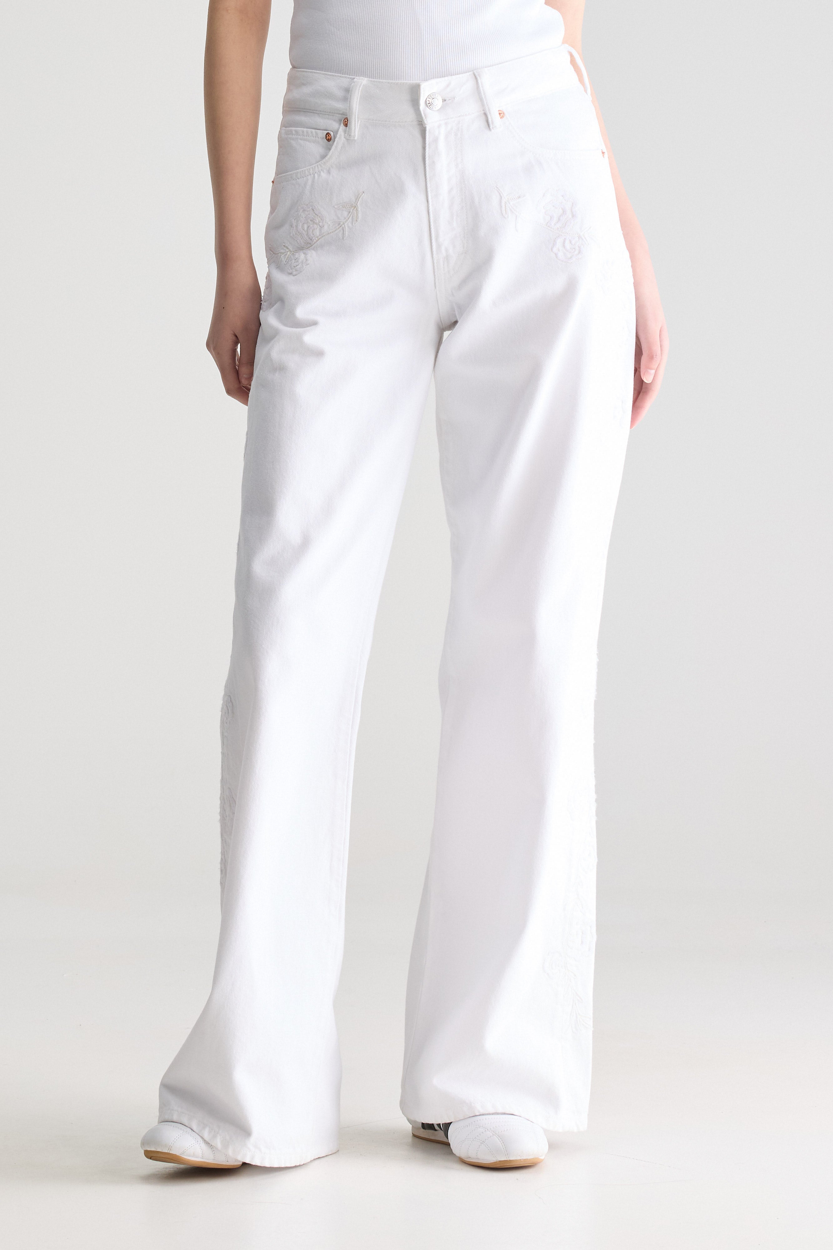 Denim N. 97 embroidered jeans (251 / W / WHITE)