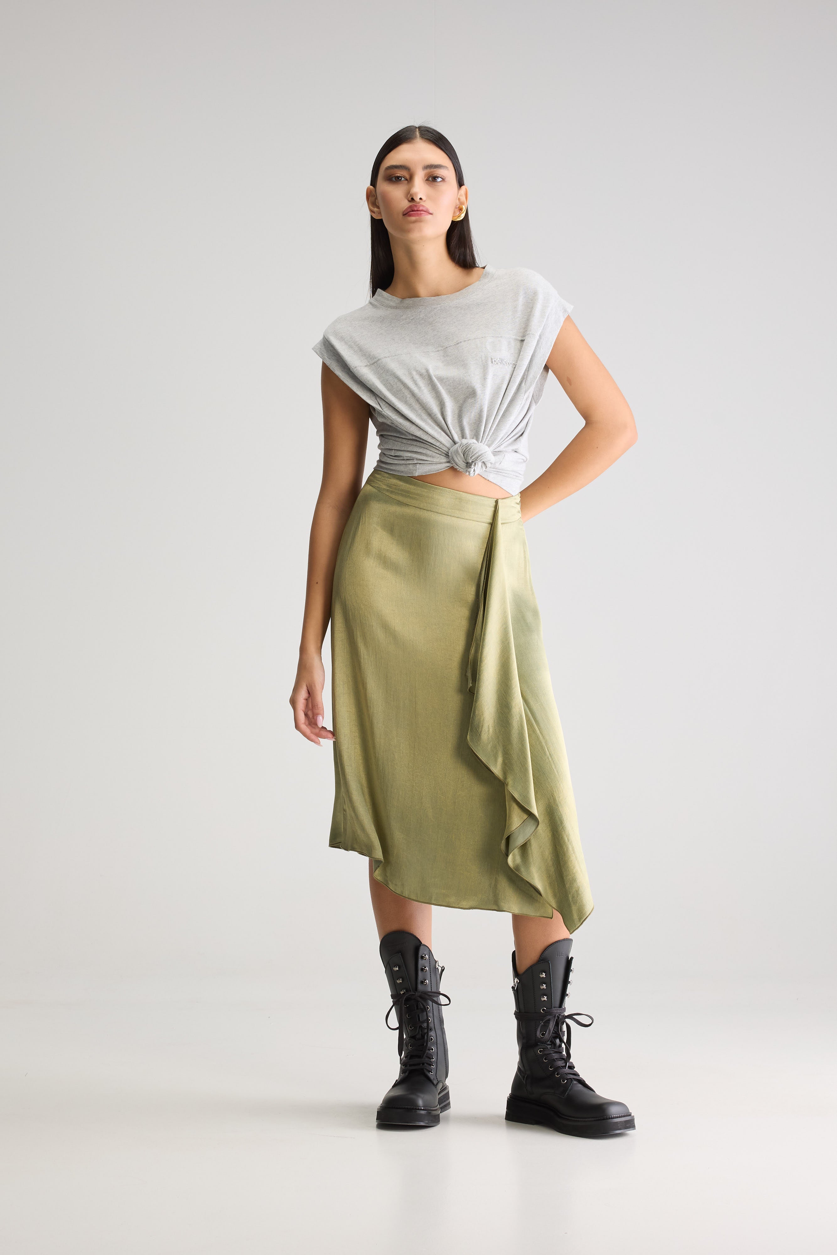 Jupe Midi Fluide Sorina - Jeep Pour Femme | Bellerose