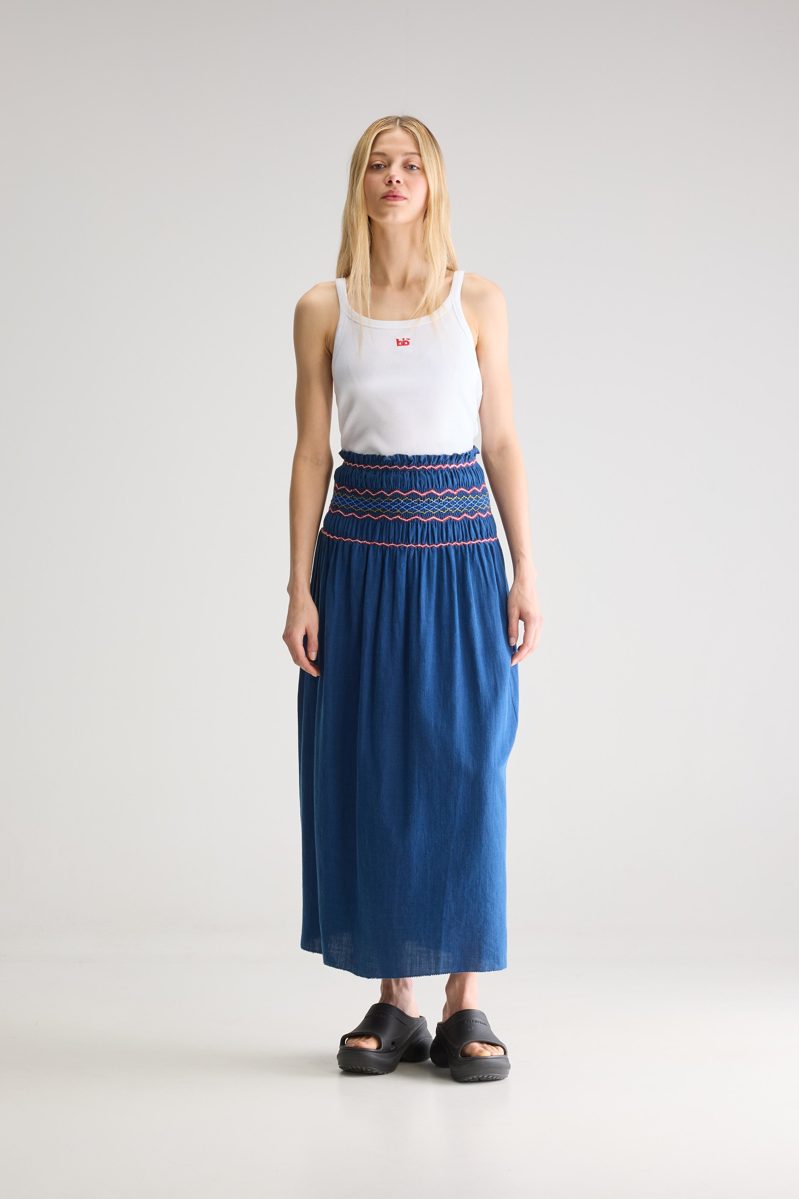Cayenne long skirt (251 / W / INDIGO)