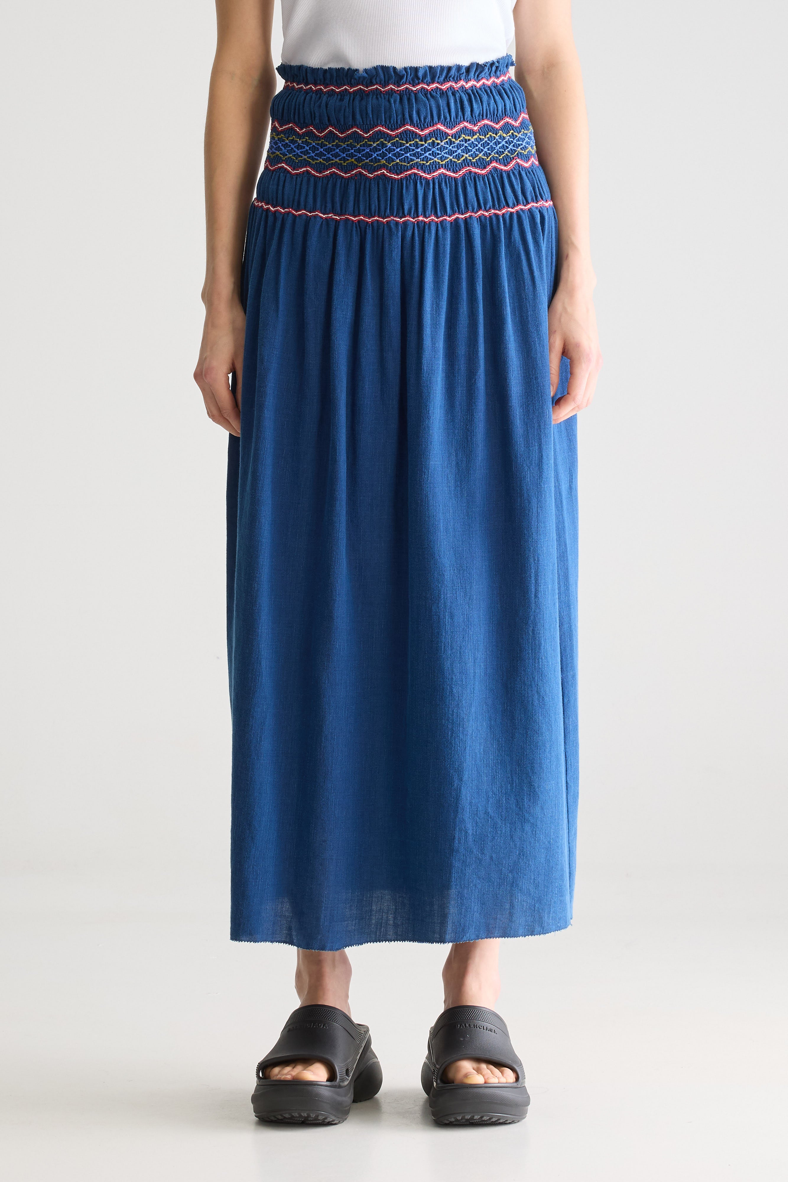 Cayenne long skirt (251 / W / INDIGO)