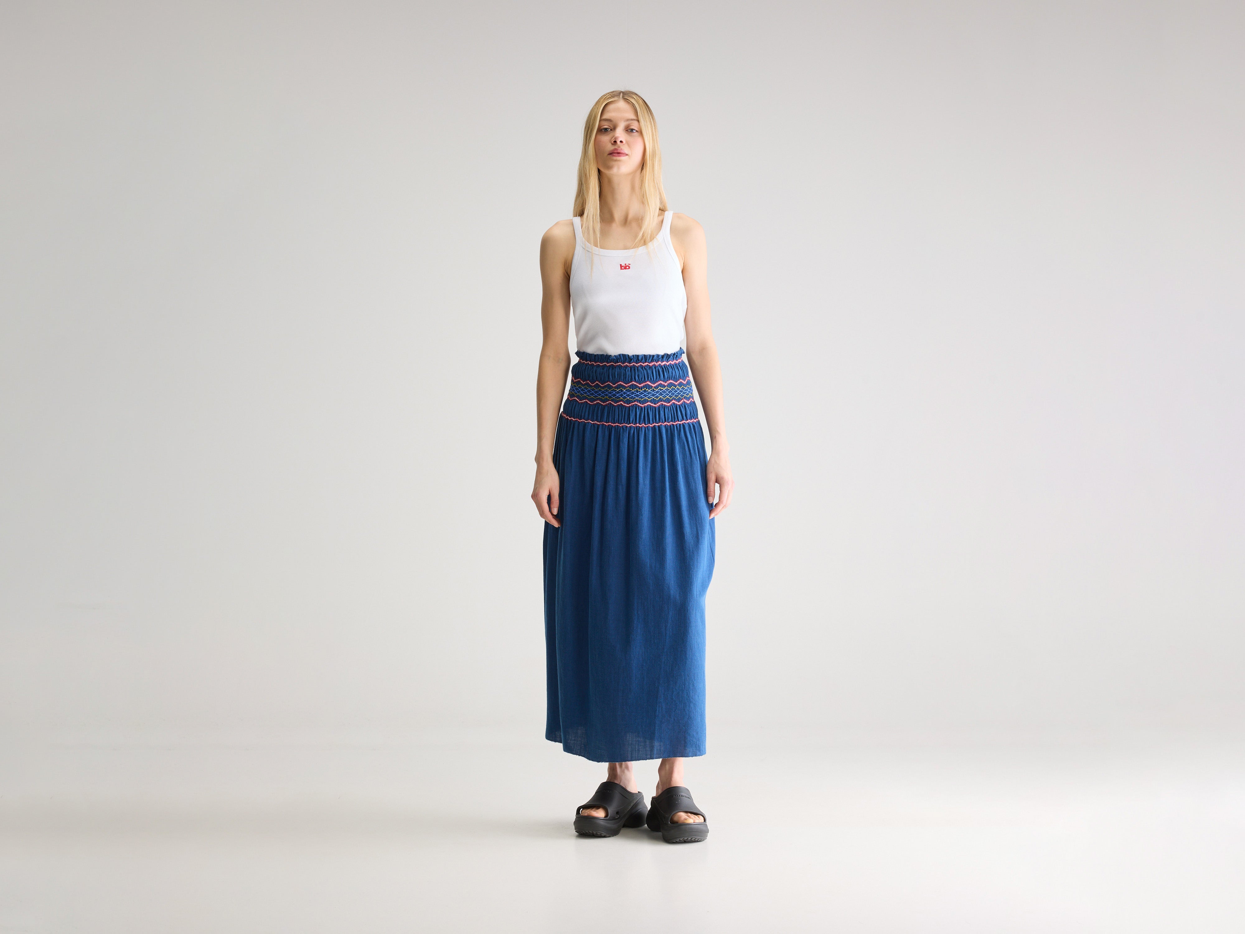 Cayenne long skirt (251 / W / INDIGO)