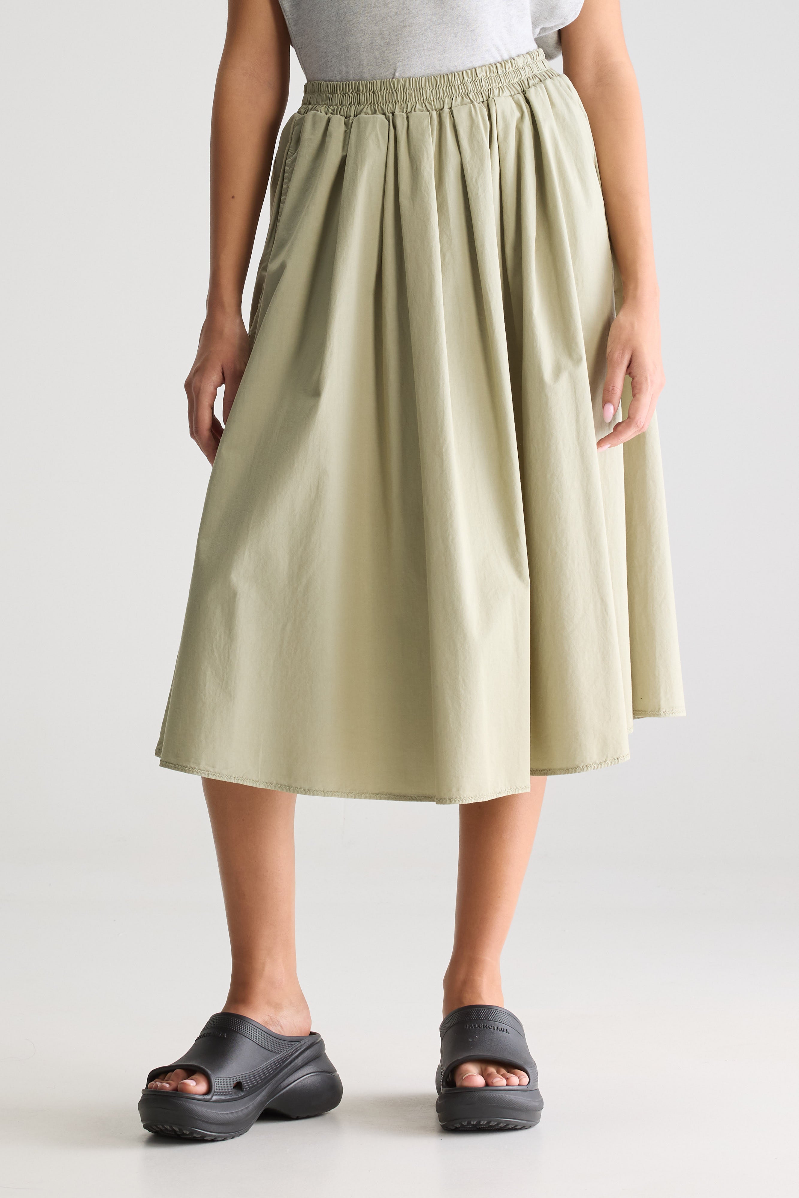 Woogie midi a-line skirt (251 / W / CARDAMOM)