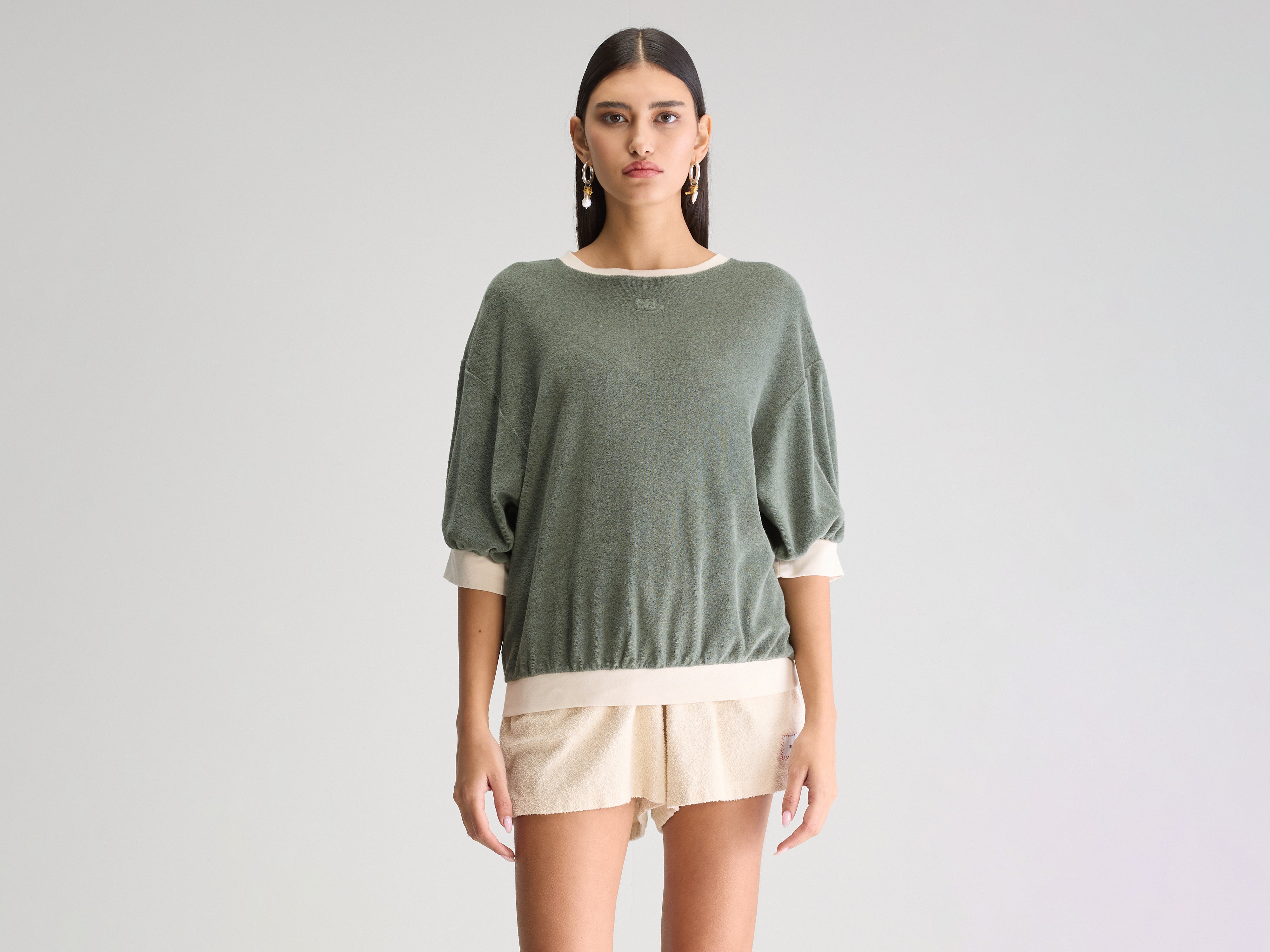 Sweatshirt décontracté Frisby (251 / W / DUSTY OLIVE)