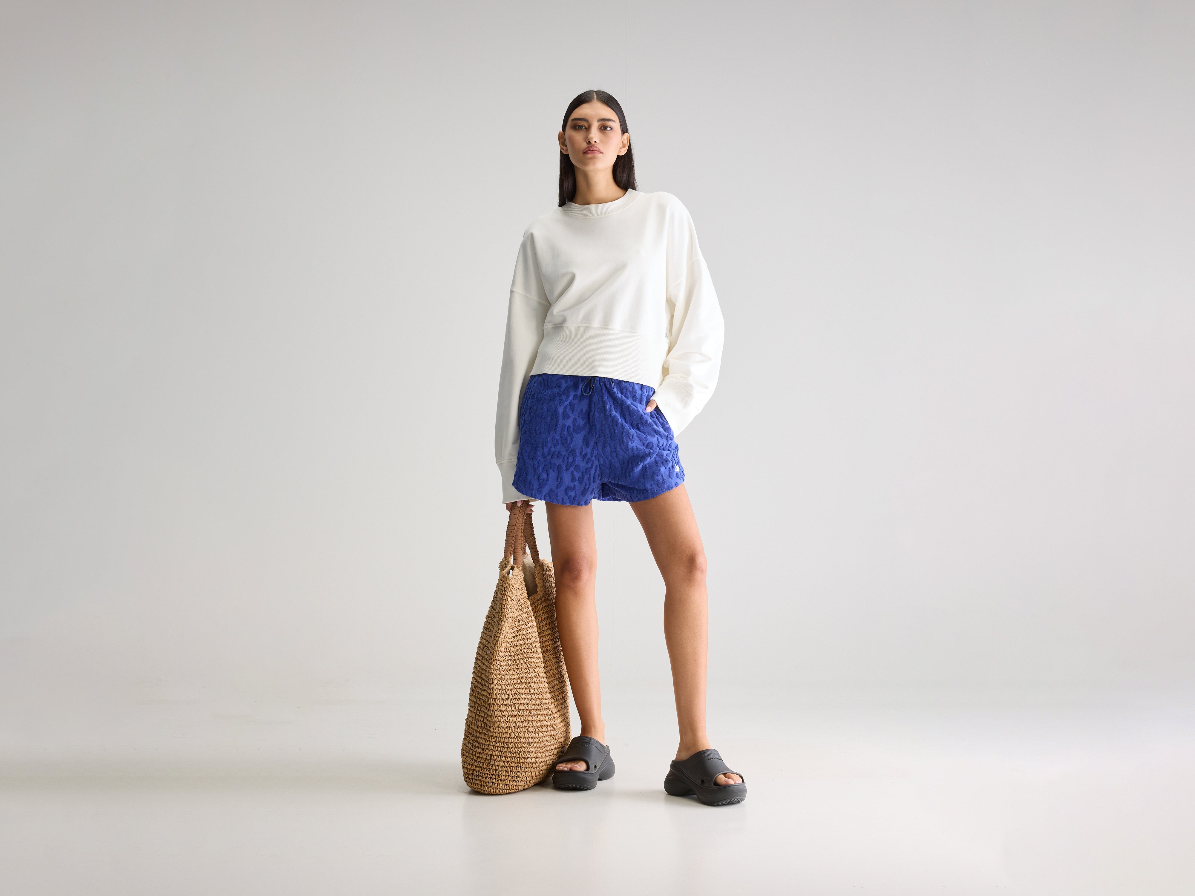 Val relaxed sweat shorts (251 / W / BLUEWORKER)