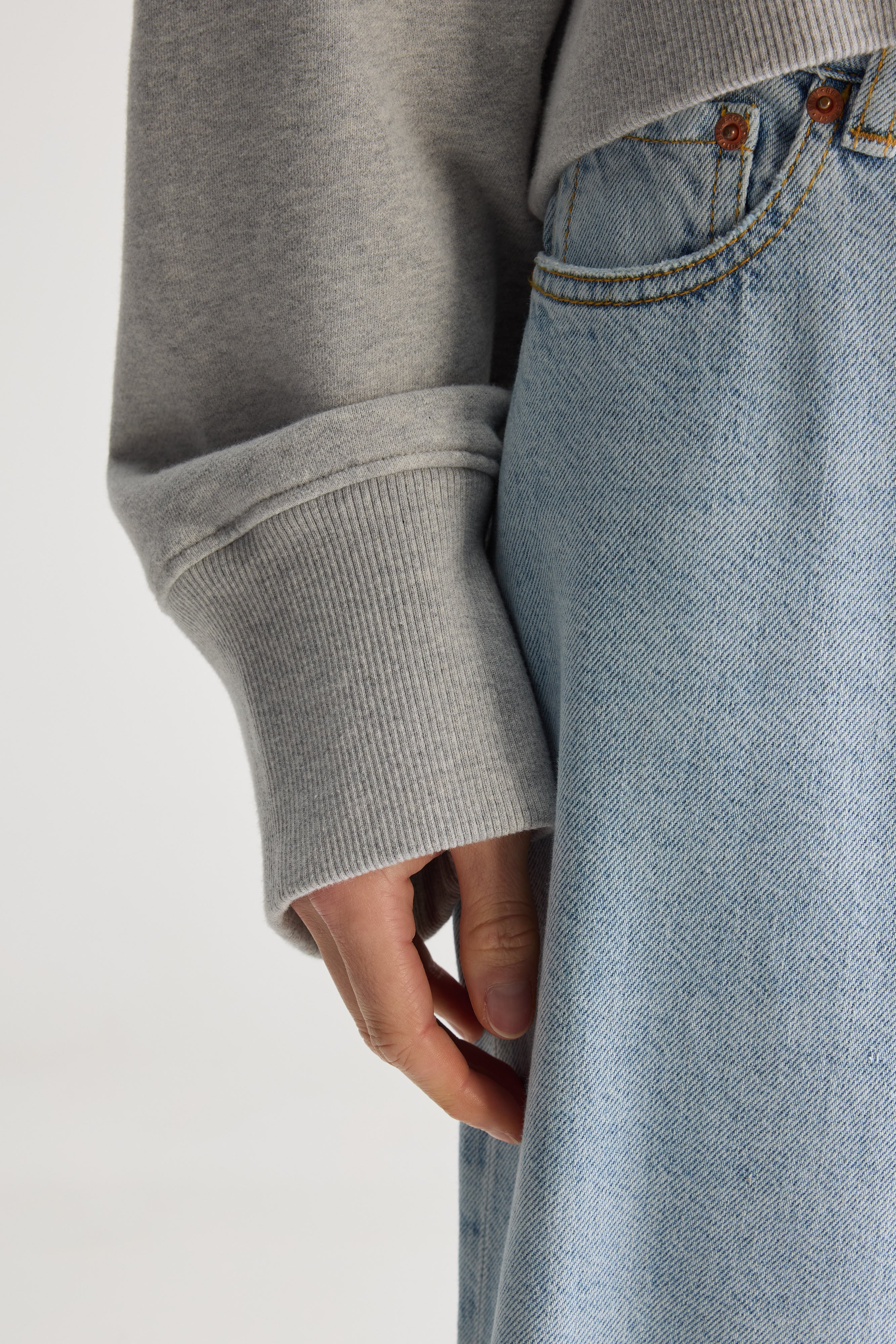 Sweatshirt col rond Slenni (251 / W / H. GREY)