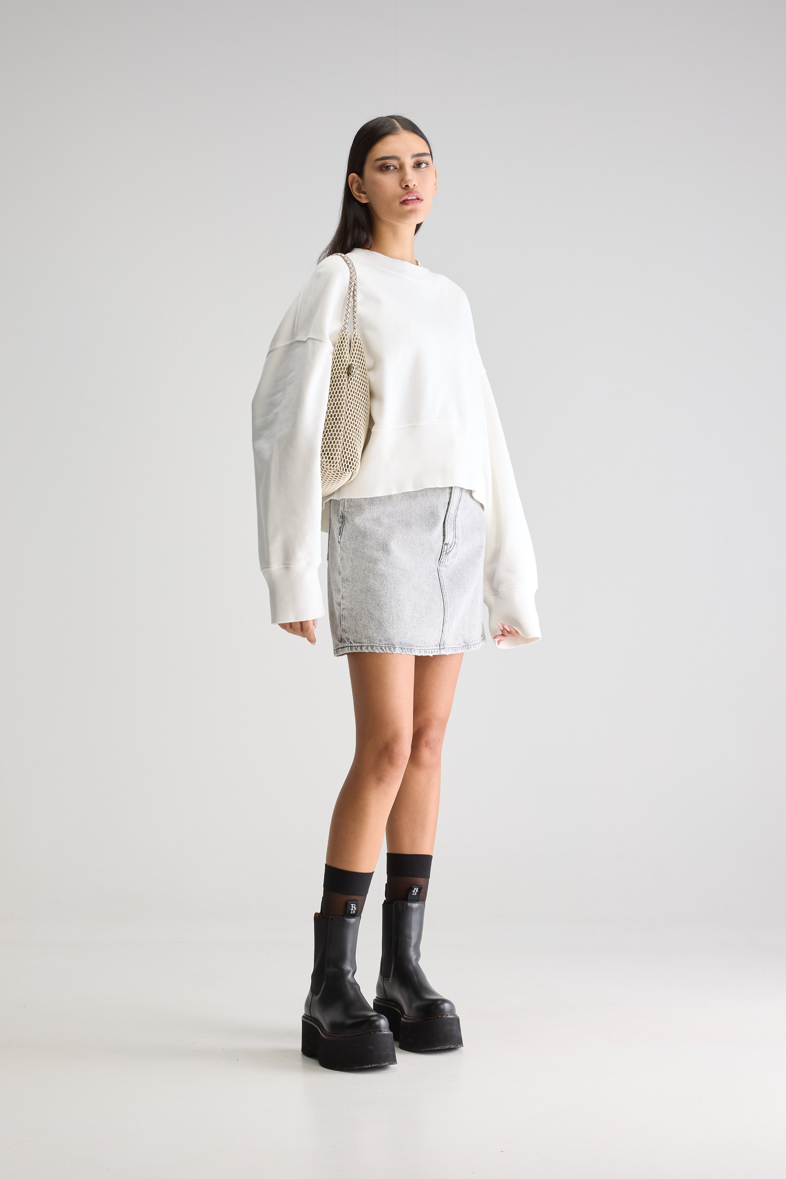 Slenni crewneck sweatshirt (251 / W / VINTAGE WHITE)