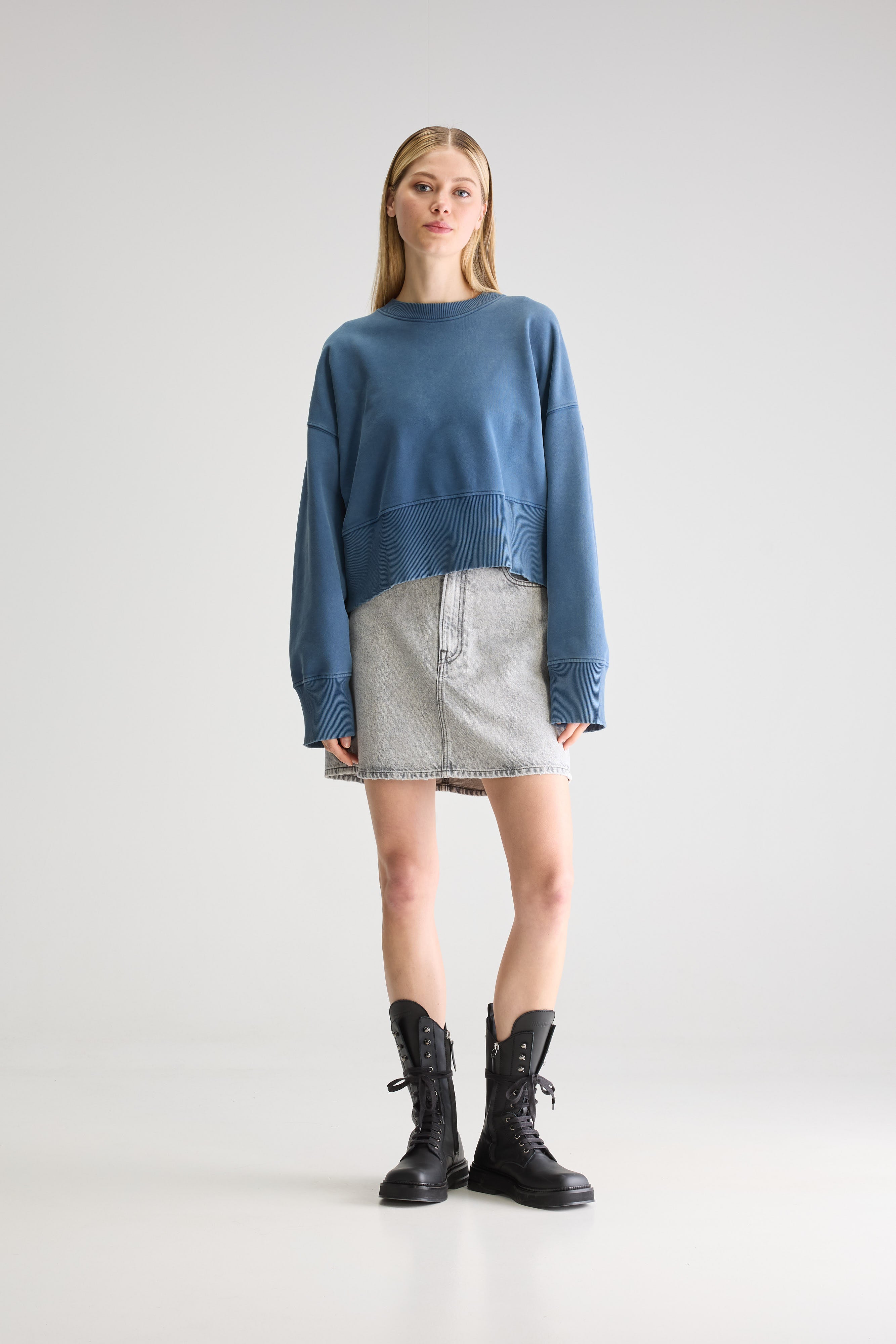 Slenni crewneck sweatshirt (251 / W / BLUE JEANS)