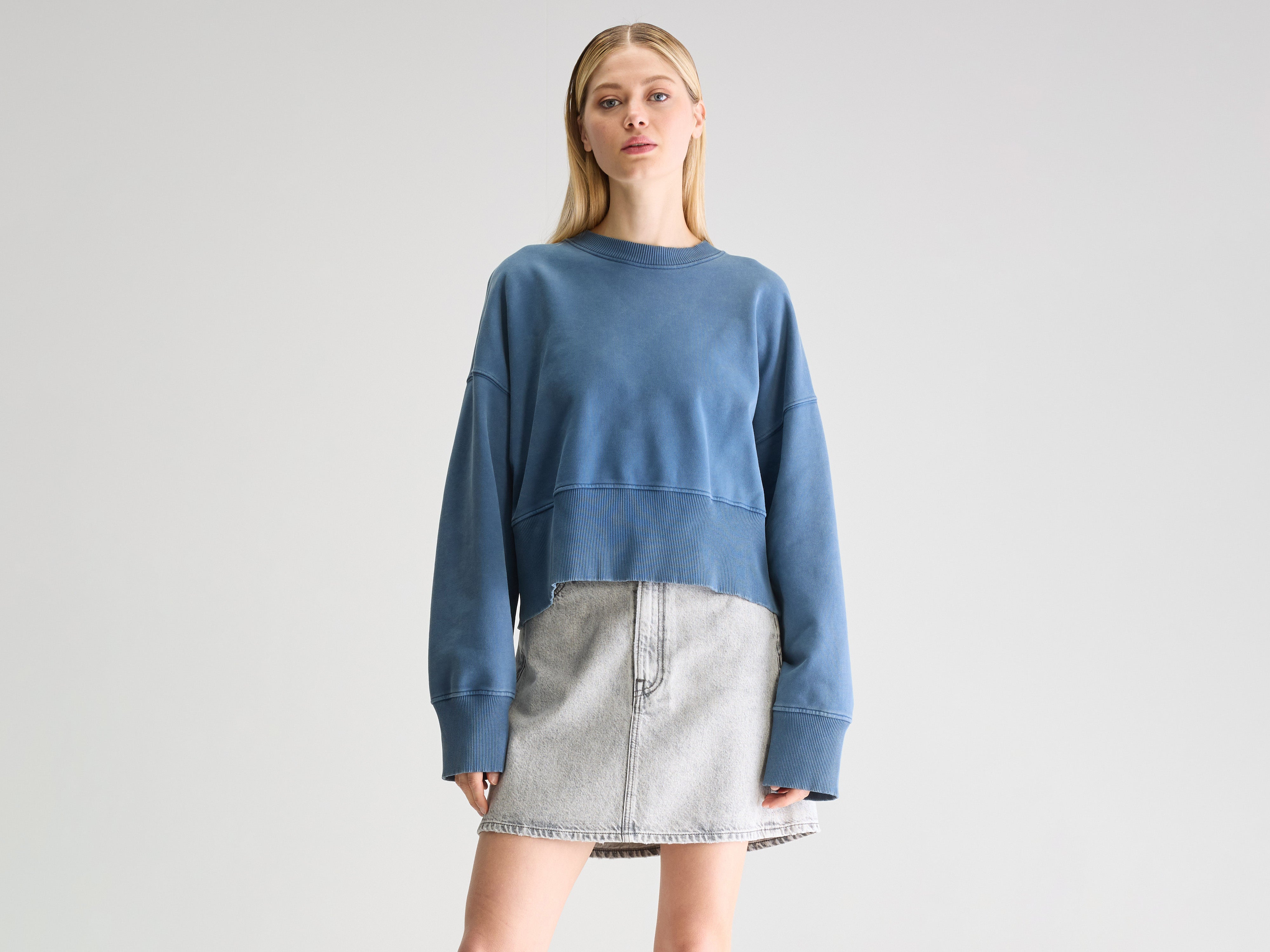 Slenni crewneck sweatshirt (251 / W / BLUE JEANS)