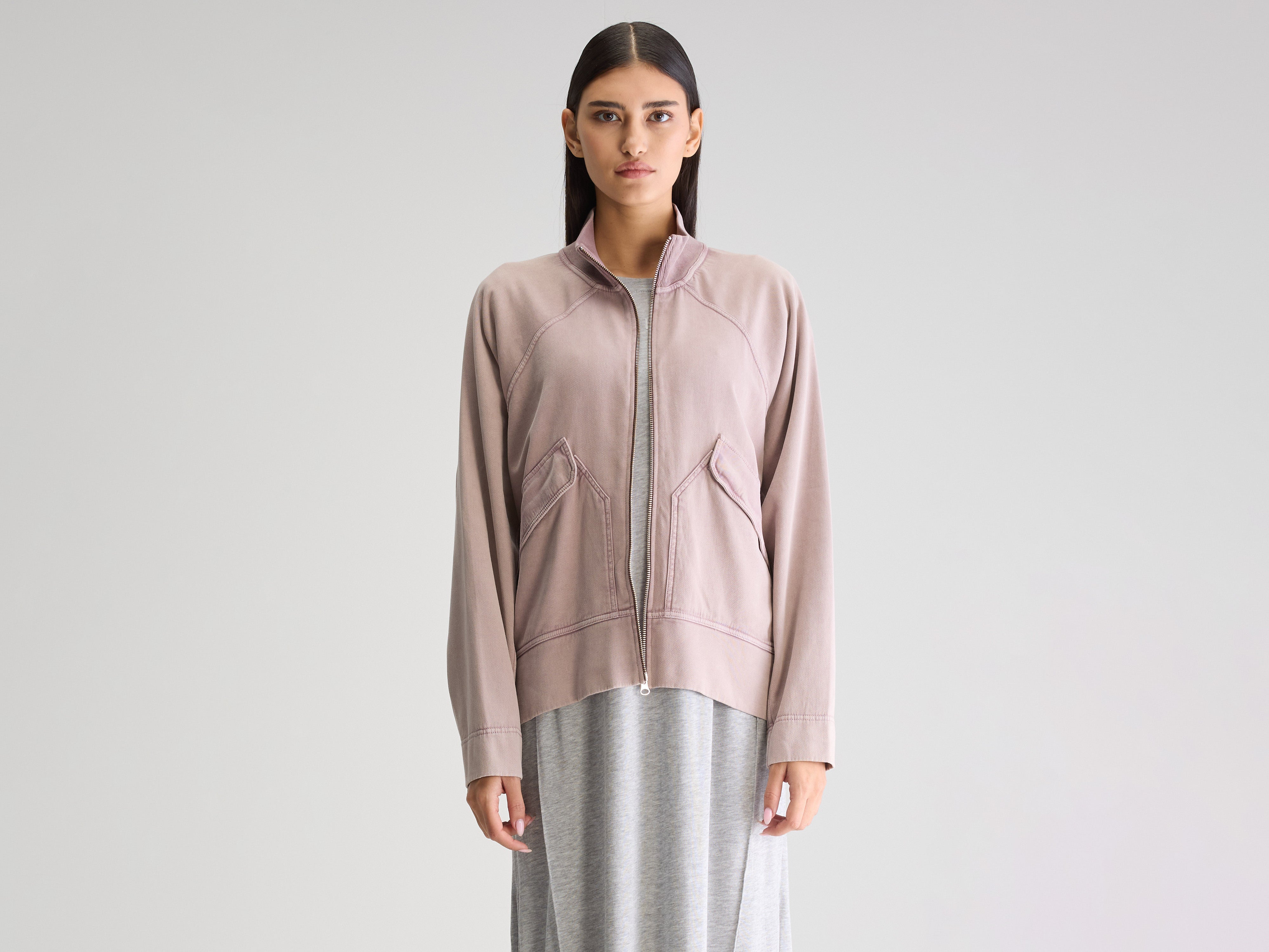 Fanty zip-front sweatshirt (251 / W / ROSEWOOD)