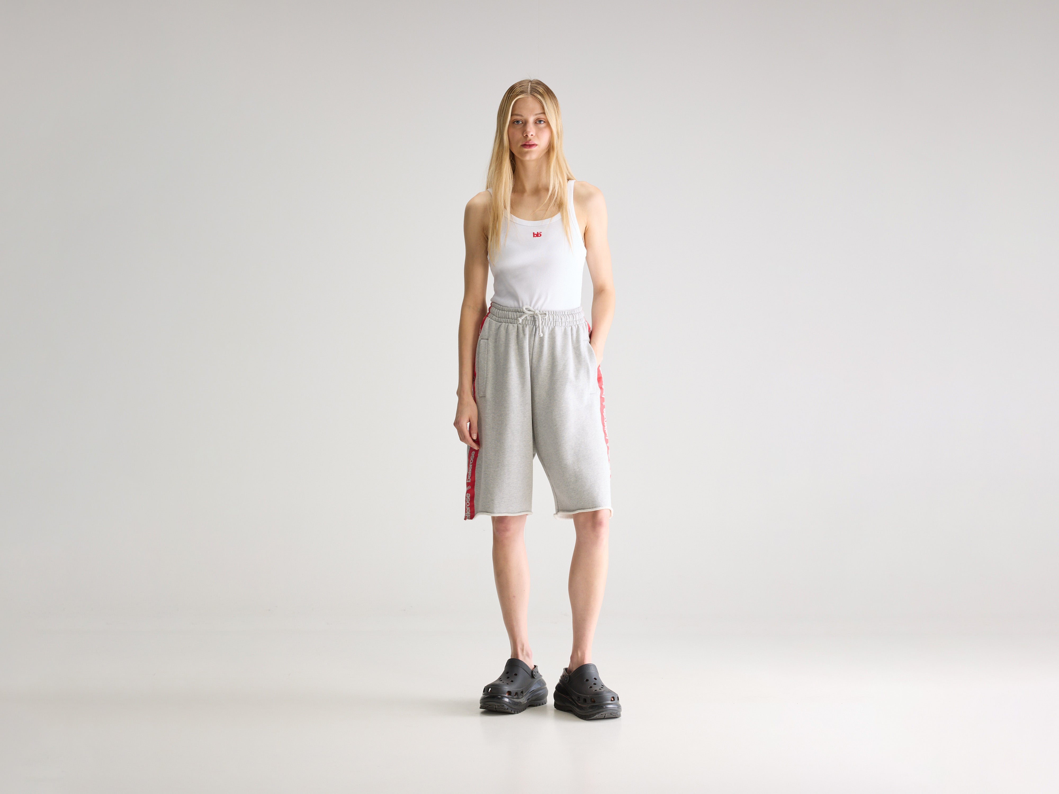 Short long en jersey Sboy (251 / W / H. GREY)