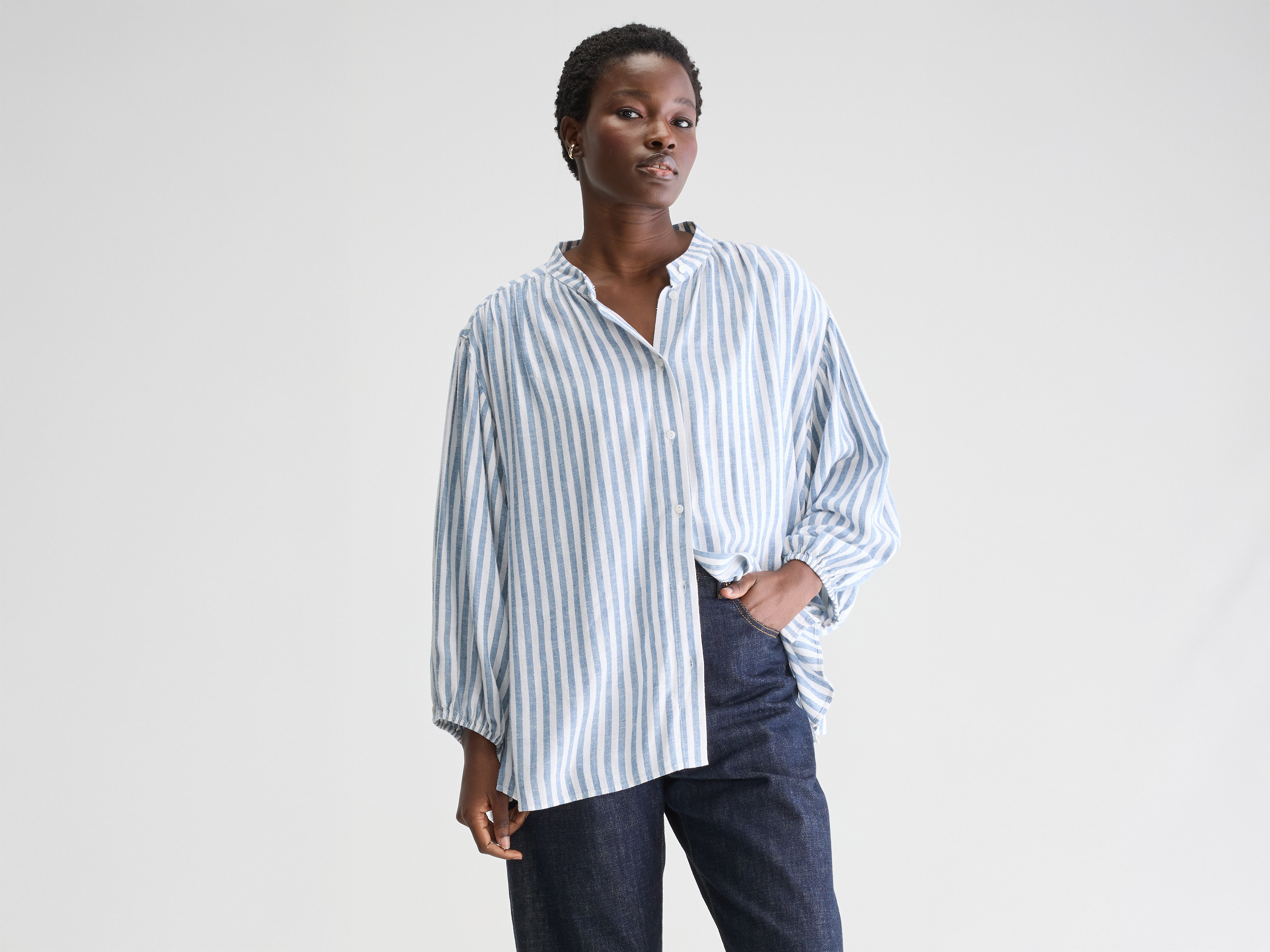 Kylie regular blouse (251 / W / STRIPE A)