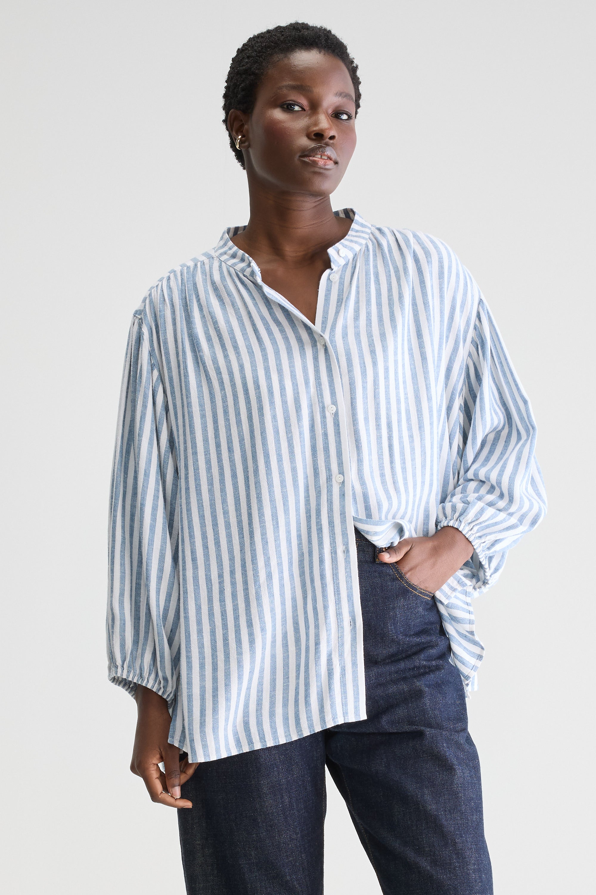 Kylie regular blouse (251 / W / STRIPE A)