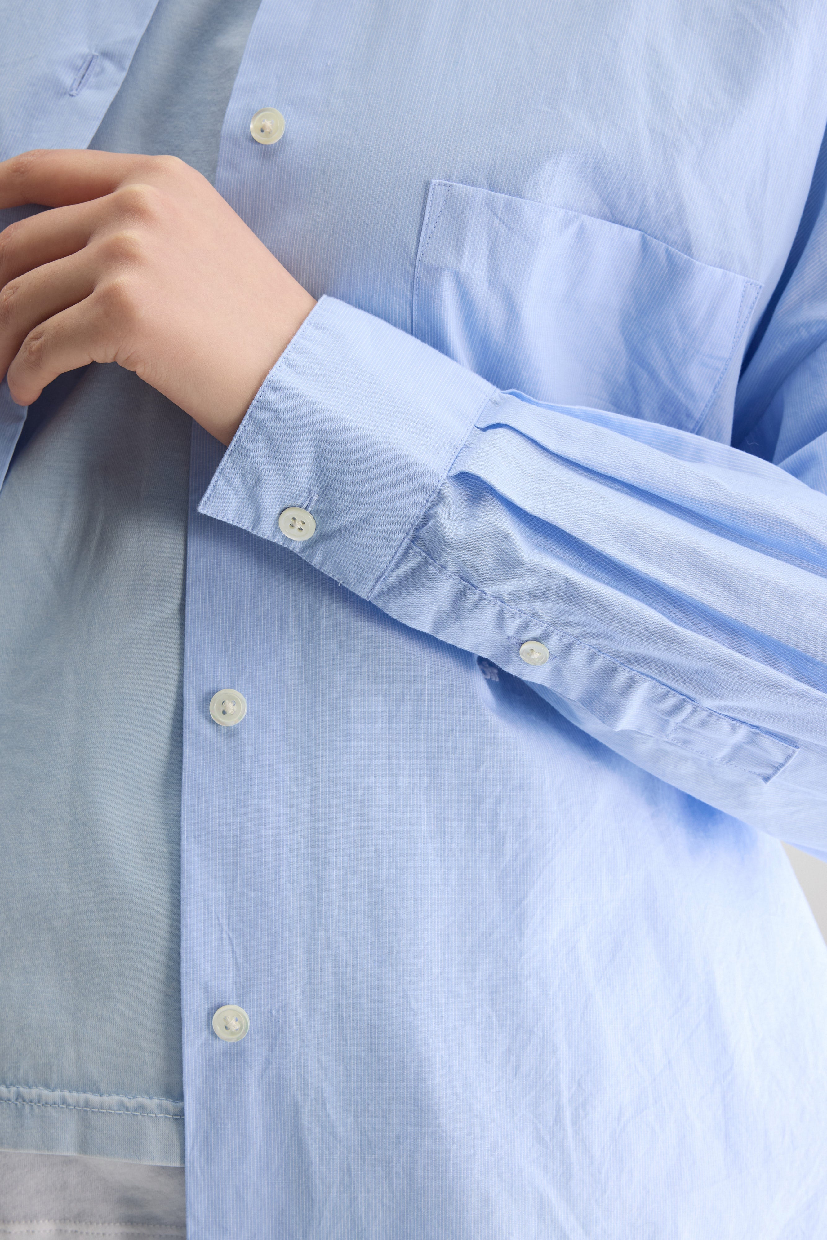 Giorgia poplin shirt (251 / W / STRIPE B)