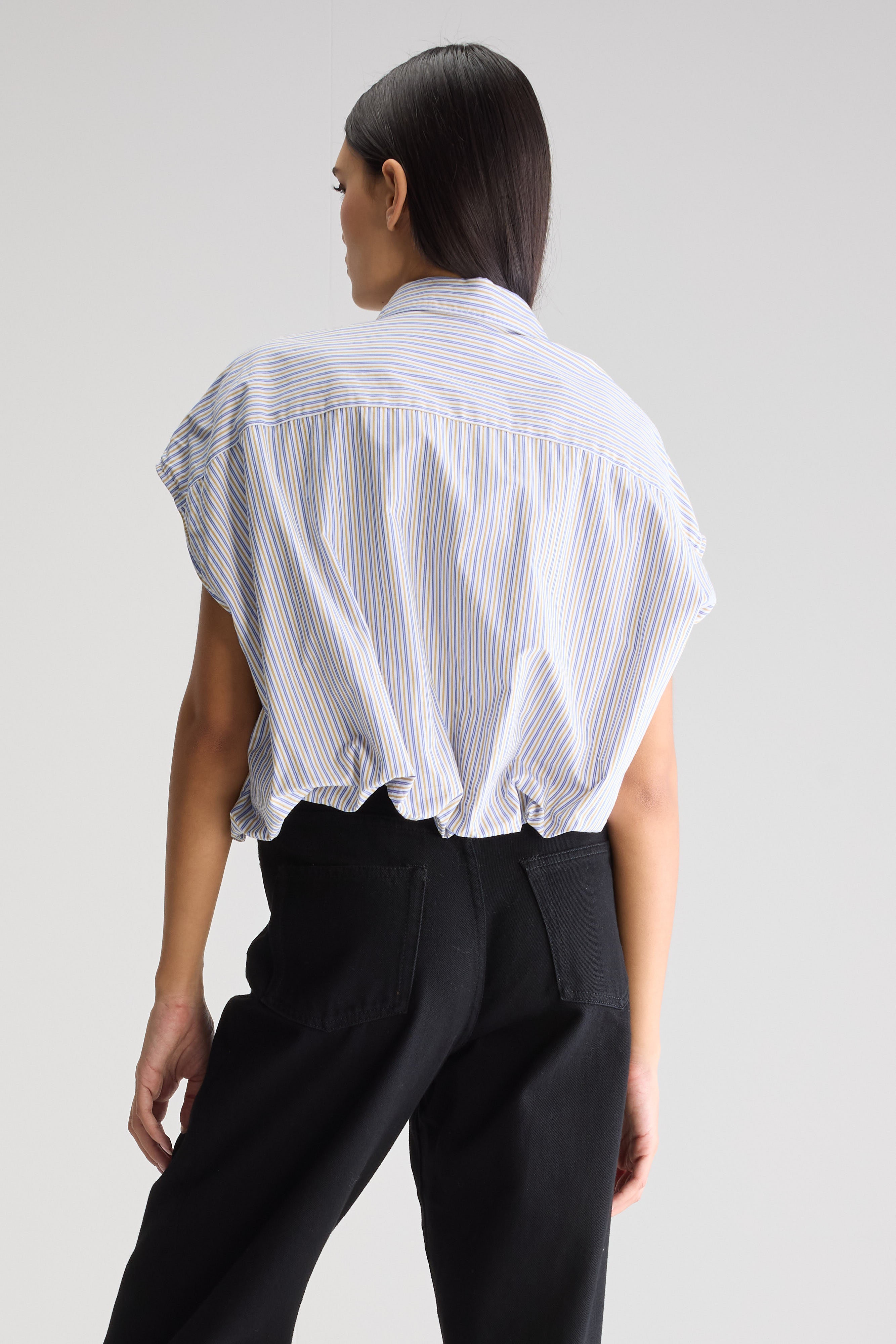 Chemise cropped Greg (251 / W / STRIPE Q)