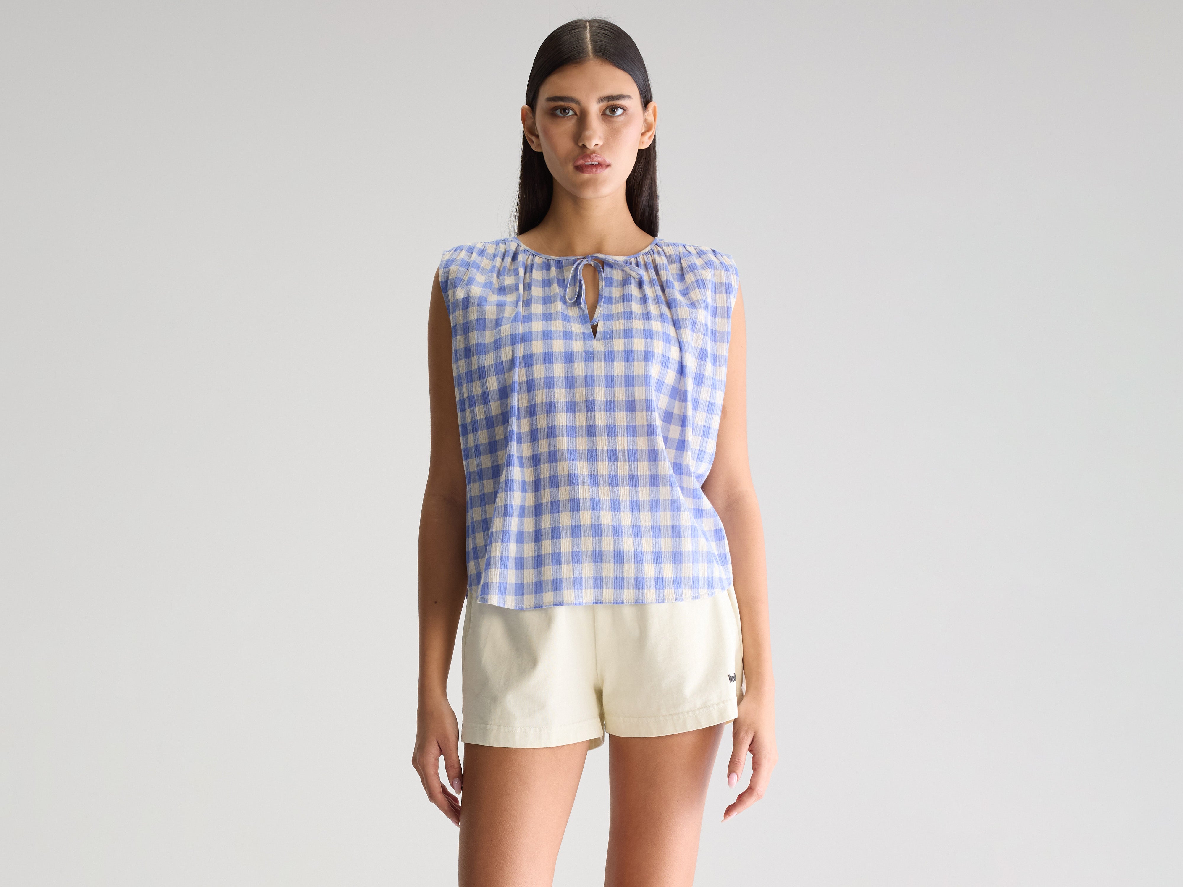 Blouse sans manches Halison (251 / W / CHECK B)