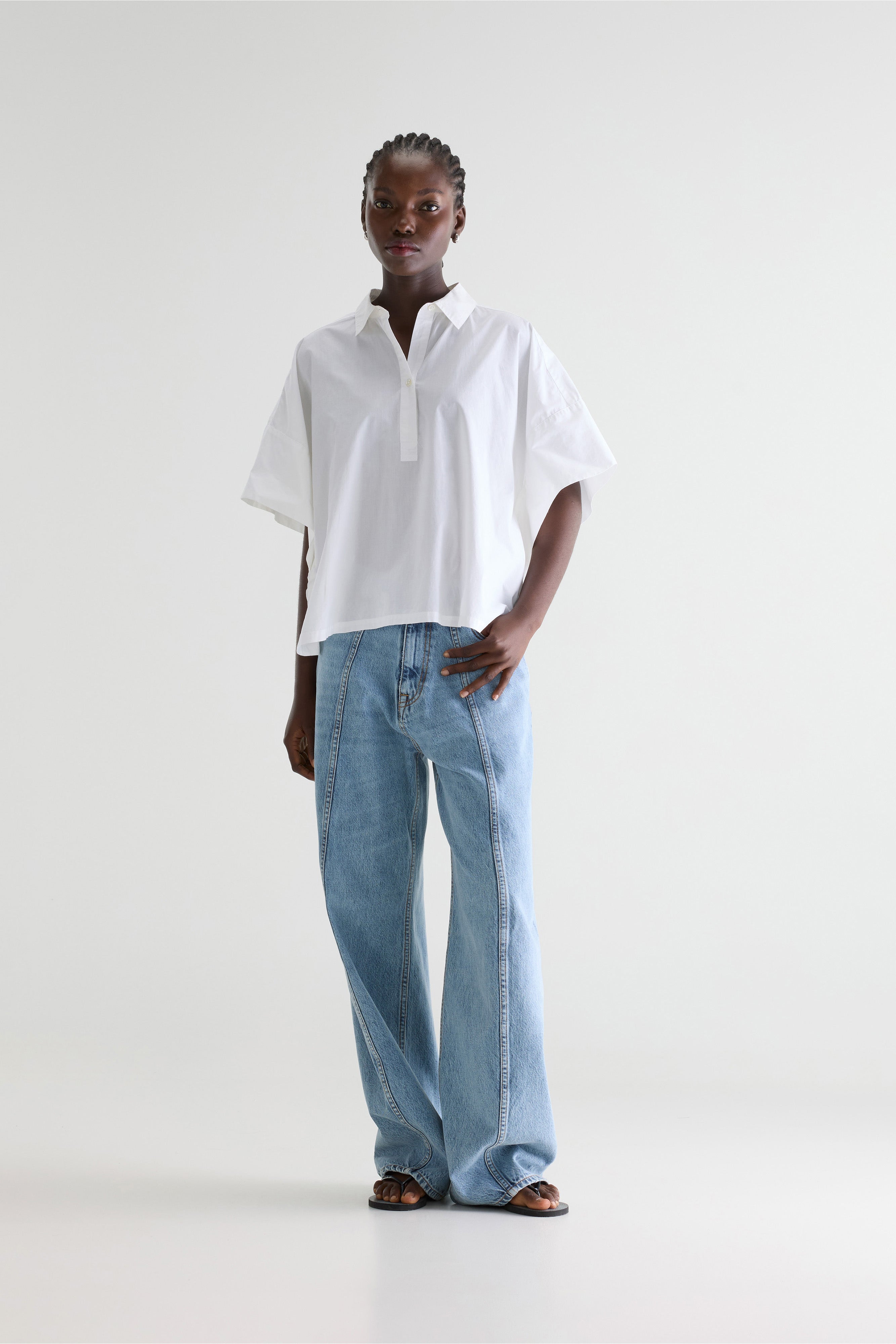 Cairn short-sleeve shirt (252 / W / WHITE)