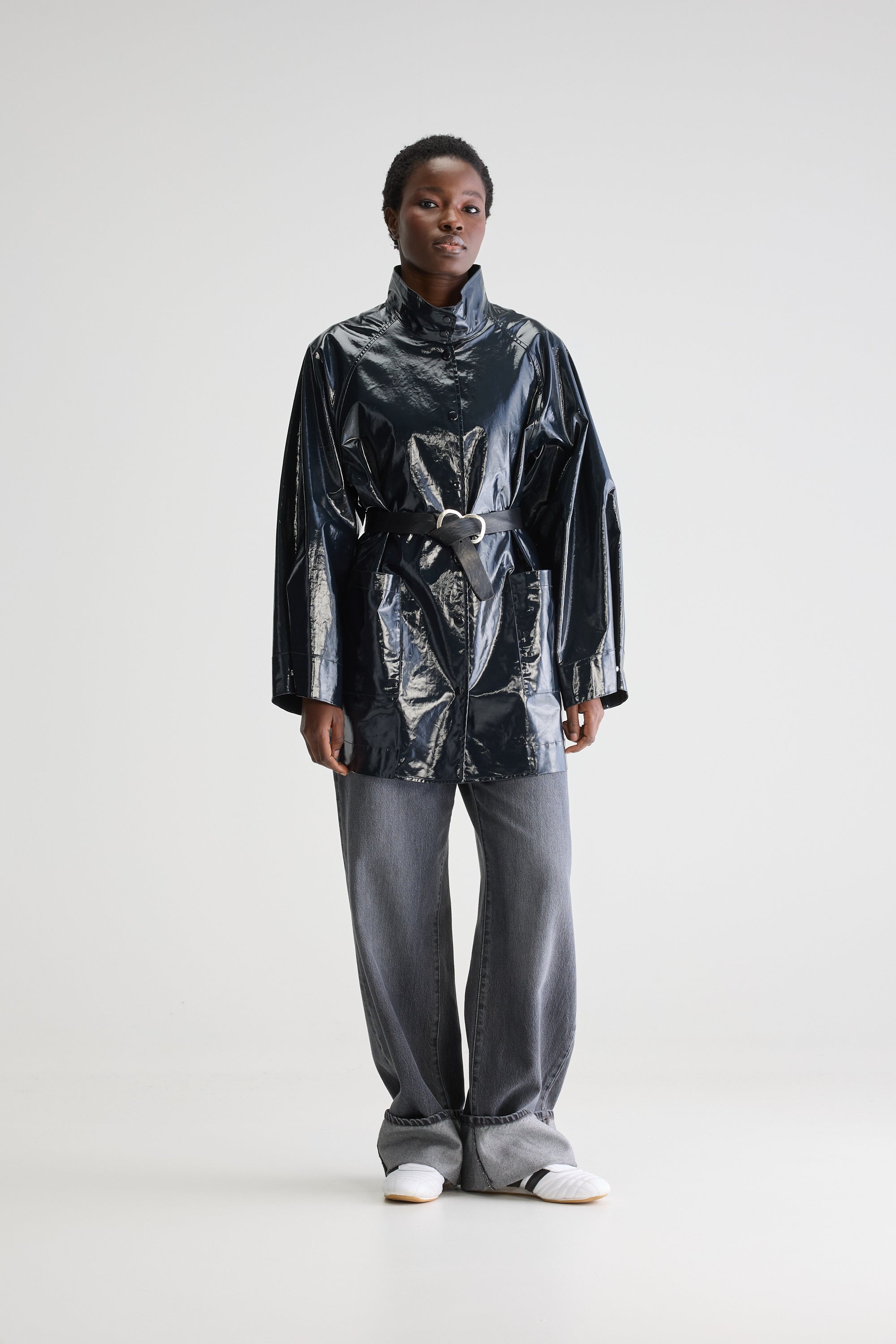 Haily rain jacket (251 / W / NAVY)