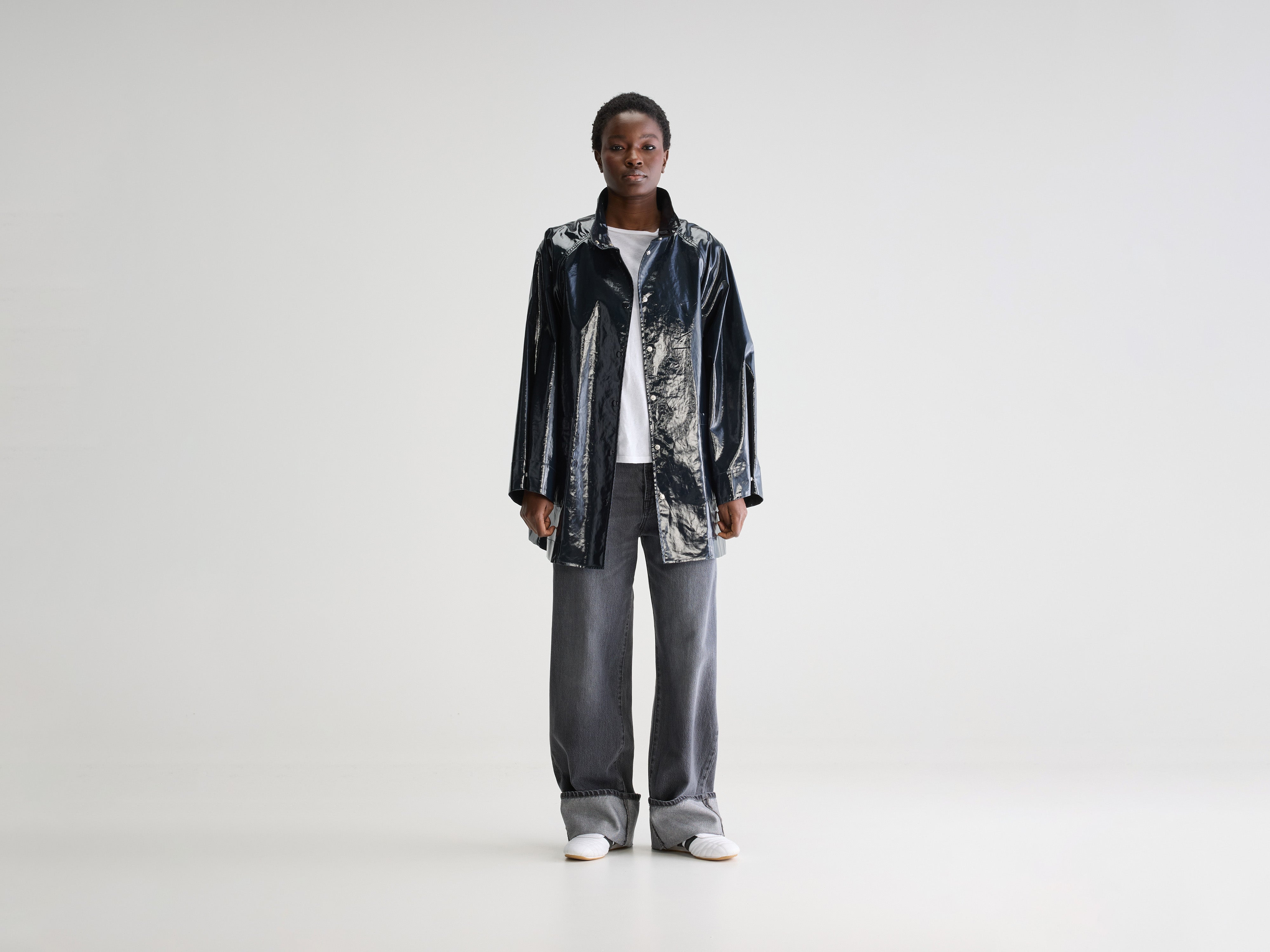 Haily rain jacket (251 / W / NAVY)