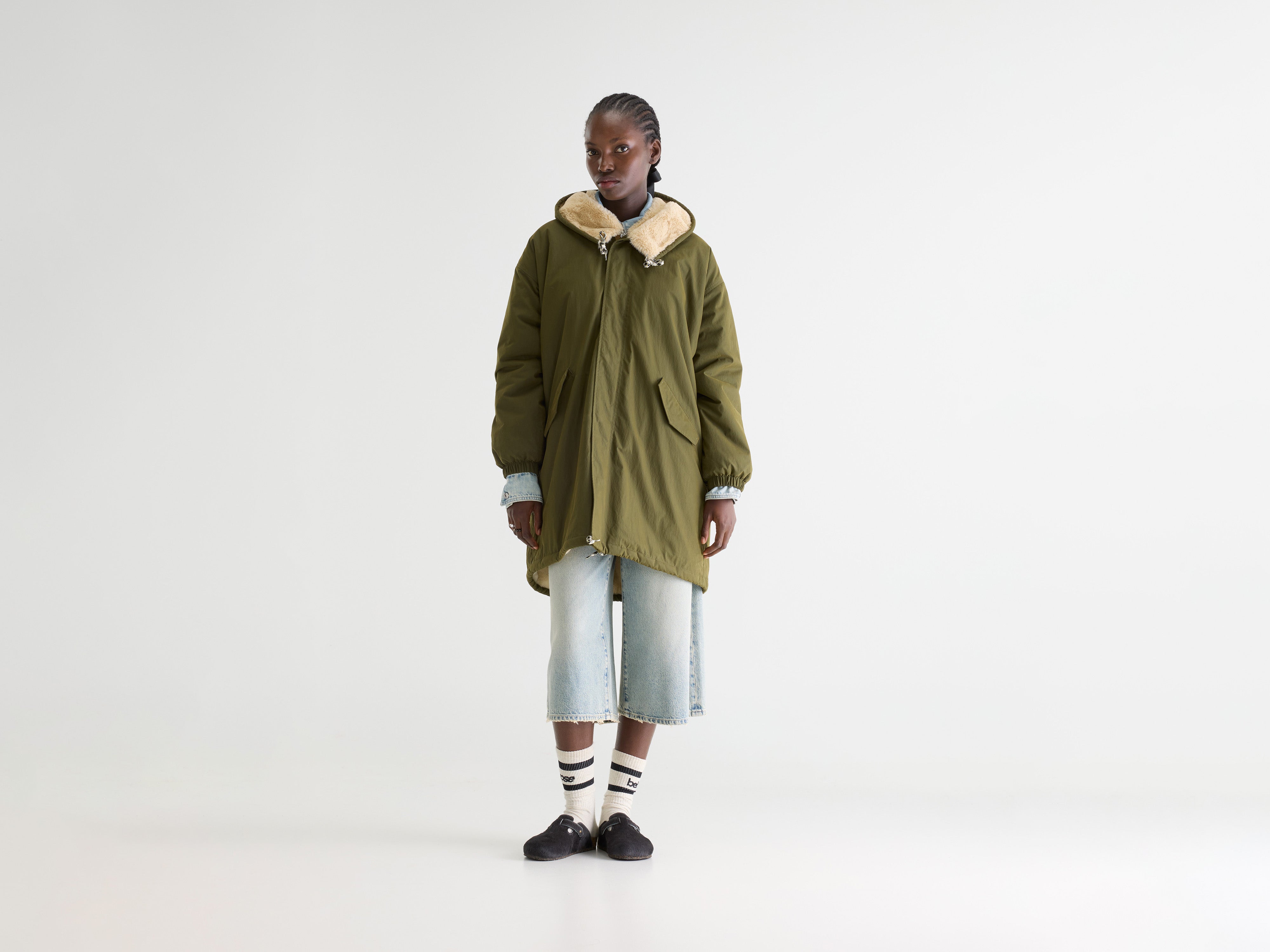 Laos hooded parka (242 / W / OLIVE)