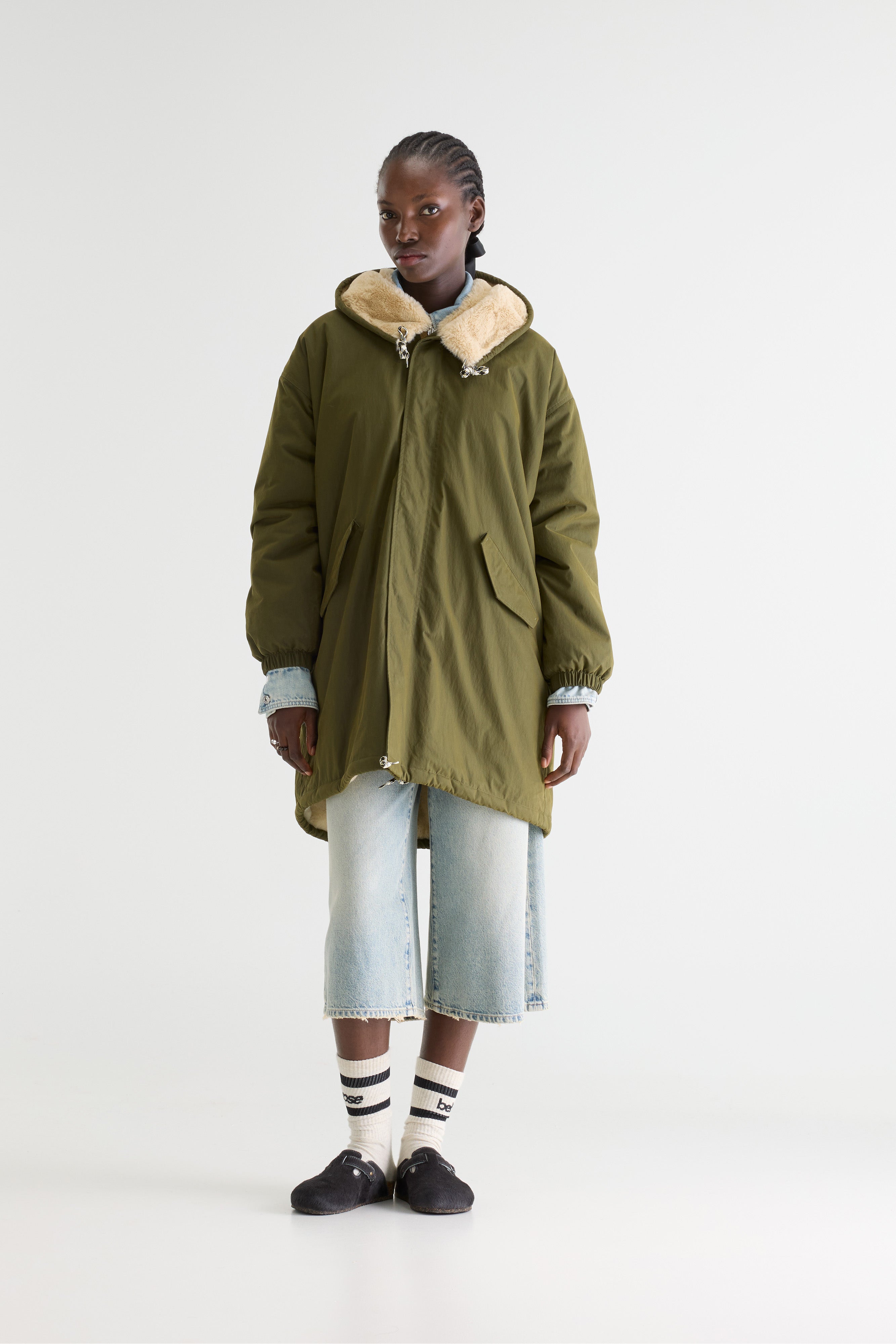 Laos hooded parka (242 / W / OLIVE)