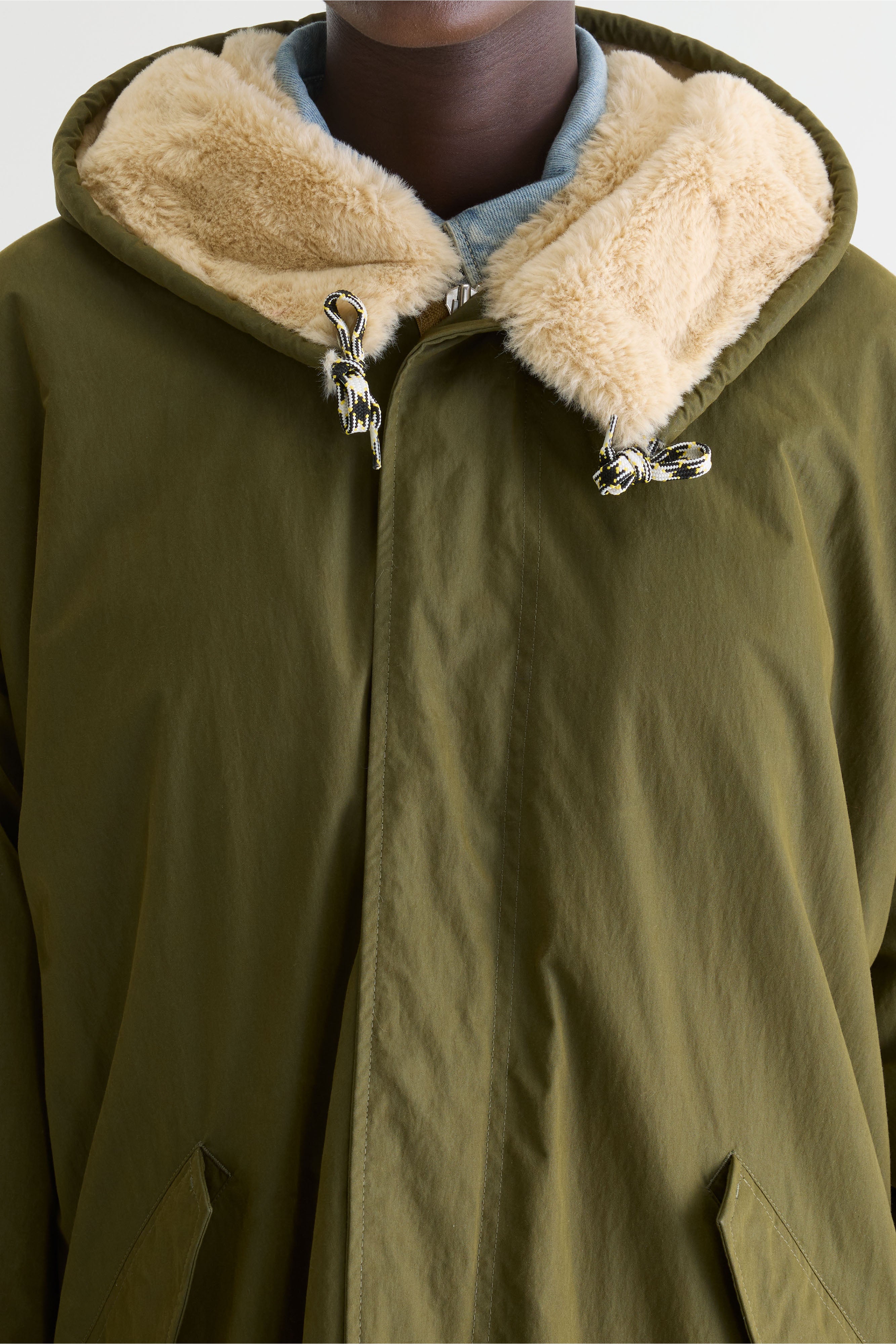 Laos hooded parka (242 / W / OLIVE)