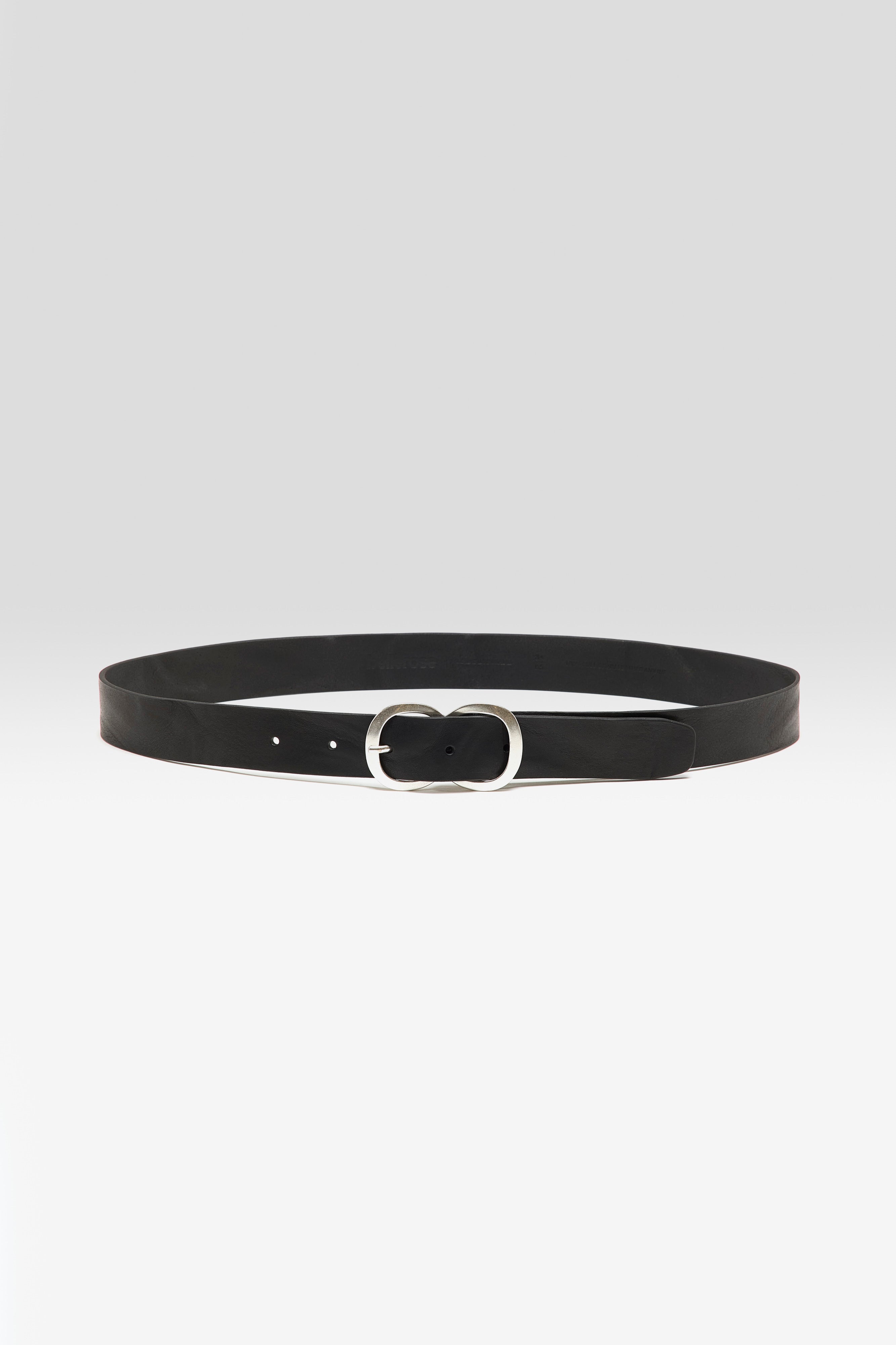Sabas Leather Belt - Black For Women | Bellerose