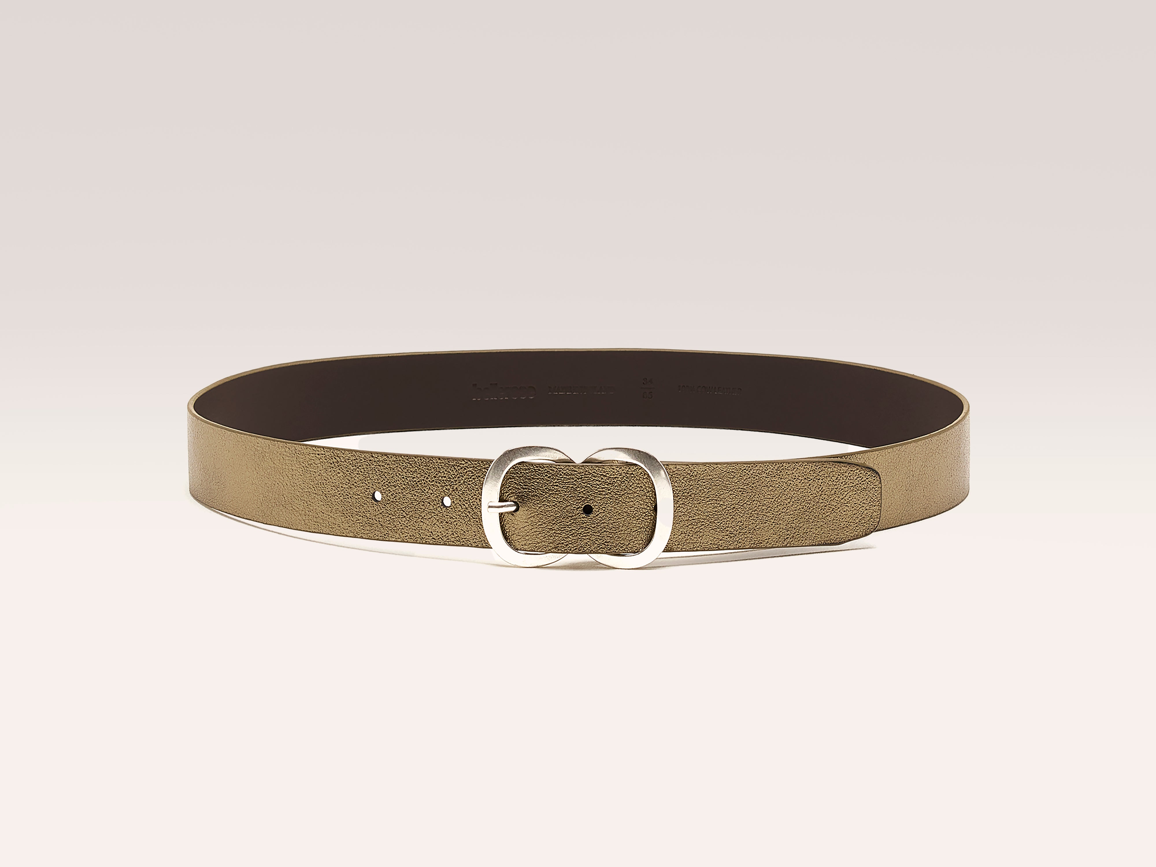 Sabas leren riem (251 / W / DARK ROAST)