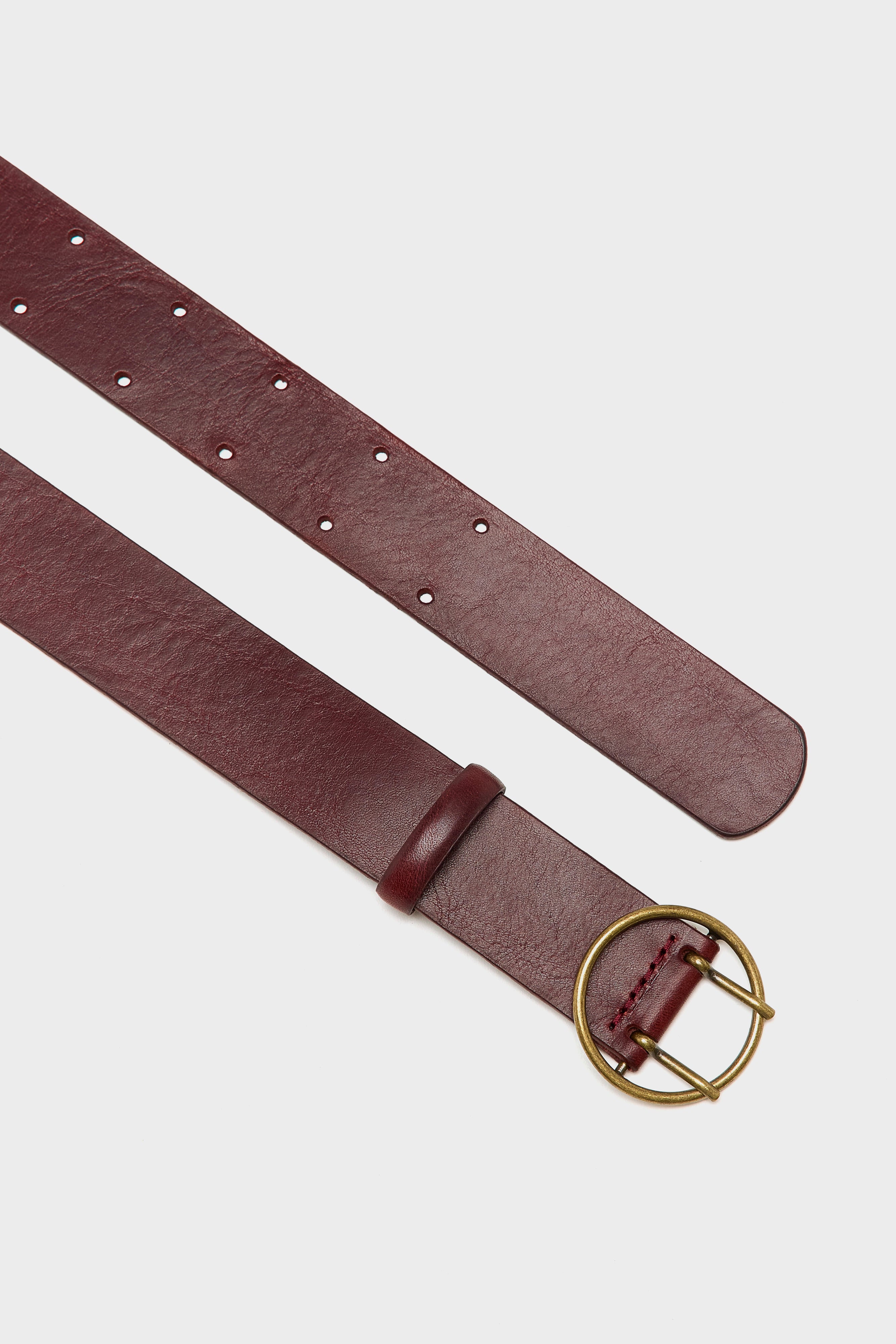 Selya leather belt (251 / W / BORDEAUX)
