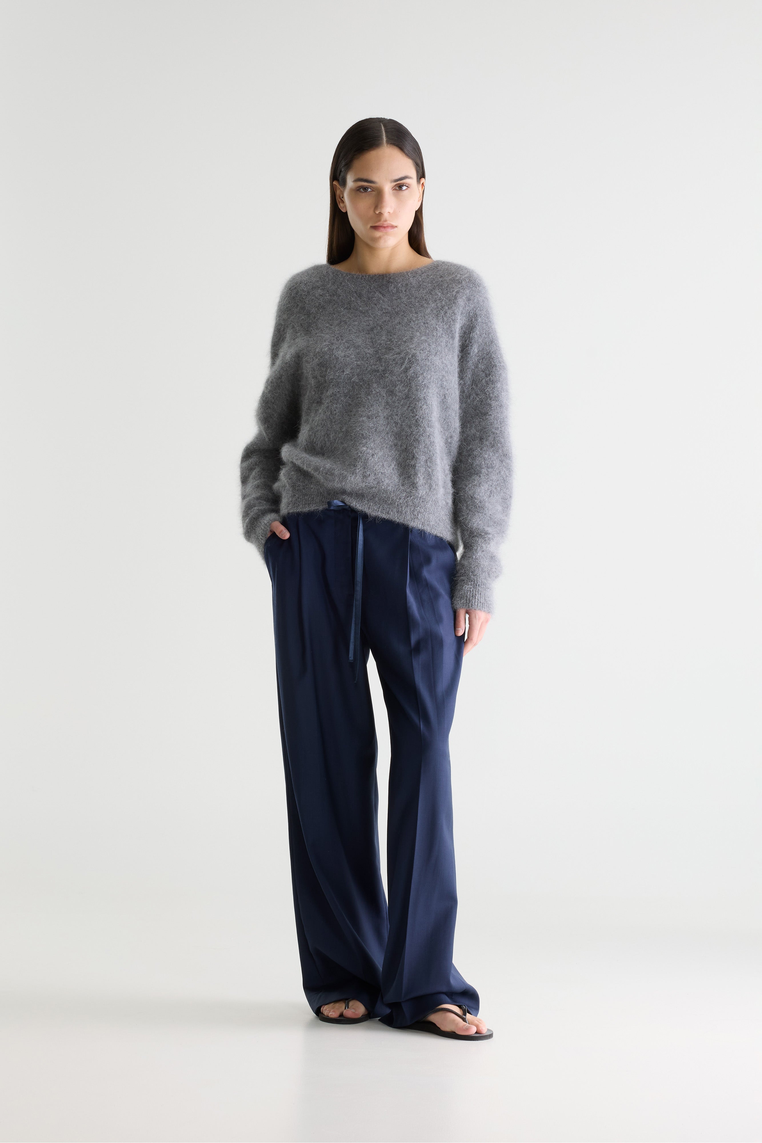 Datus angora-blend sweater (252 / W / MID GREY)