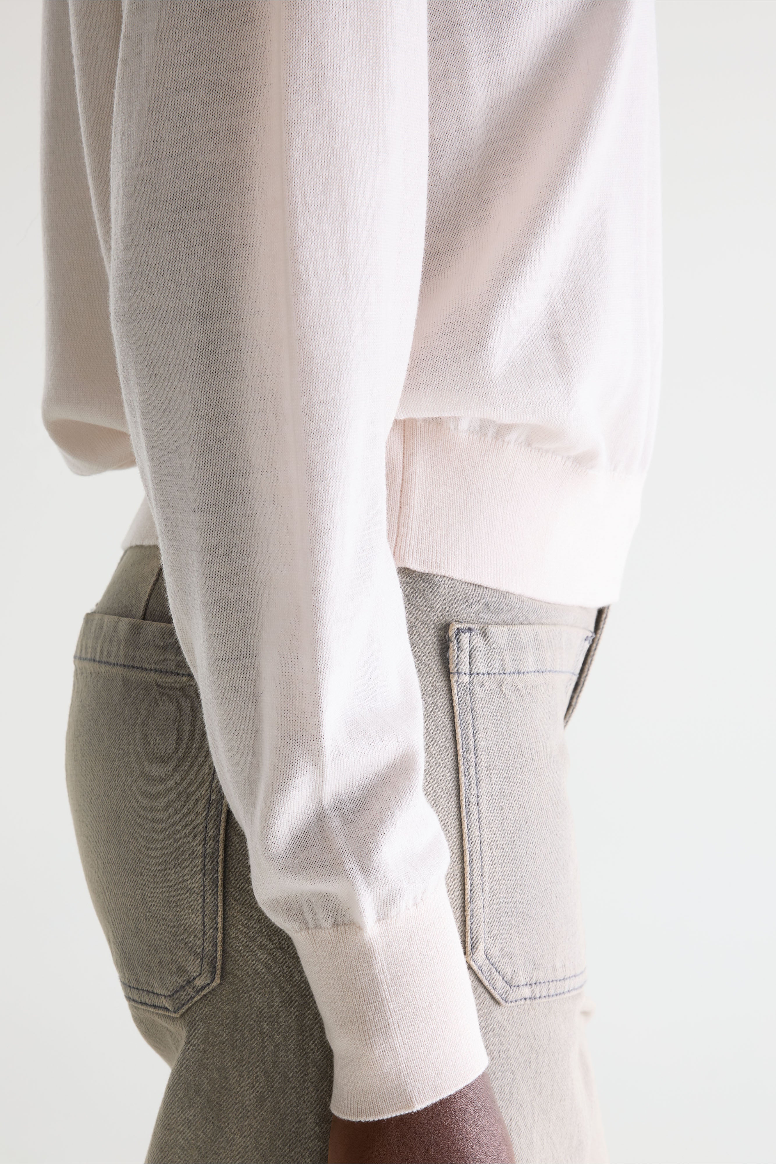 Delen classic crewneck sweater (252 / W / IVORY)