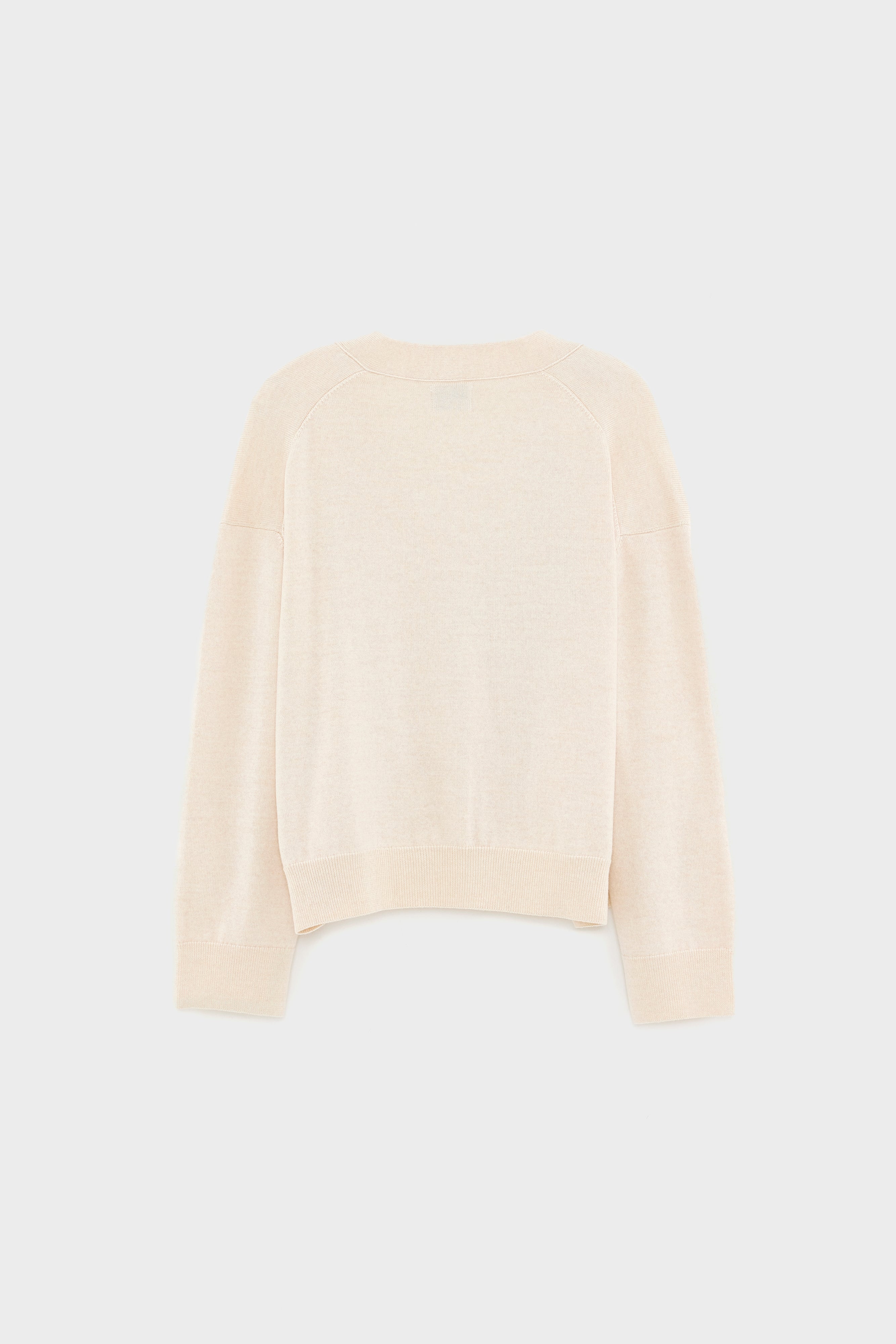 Gakkin v-neck cardigan (251 / W / OATMEAL)