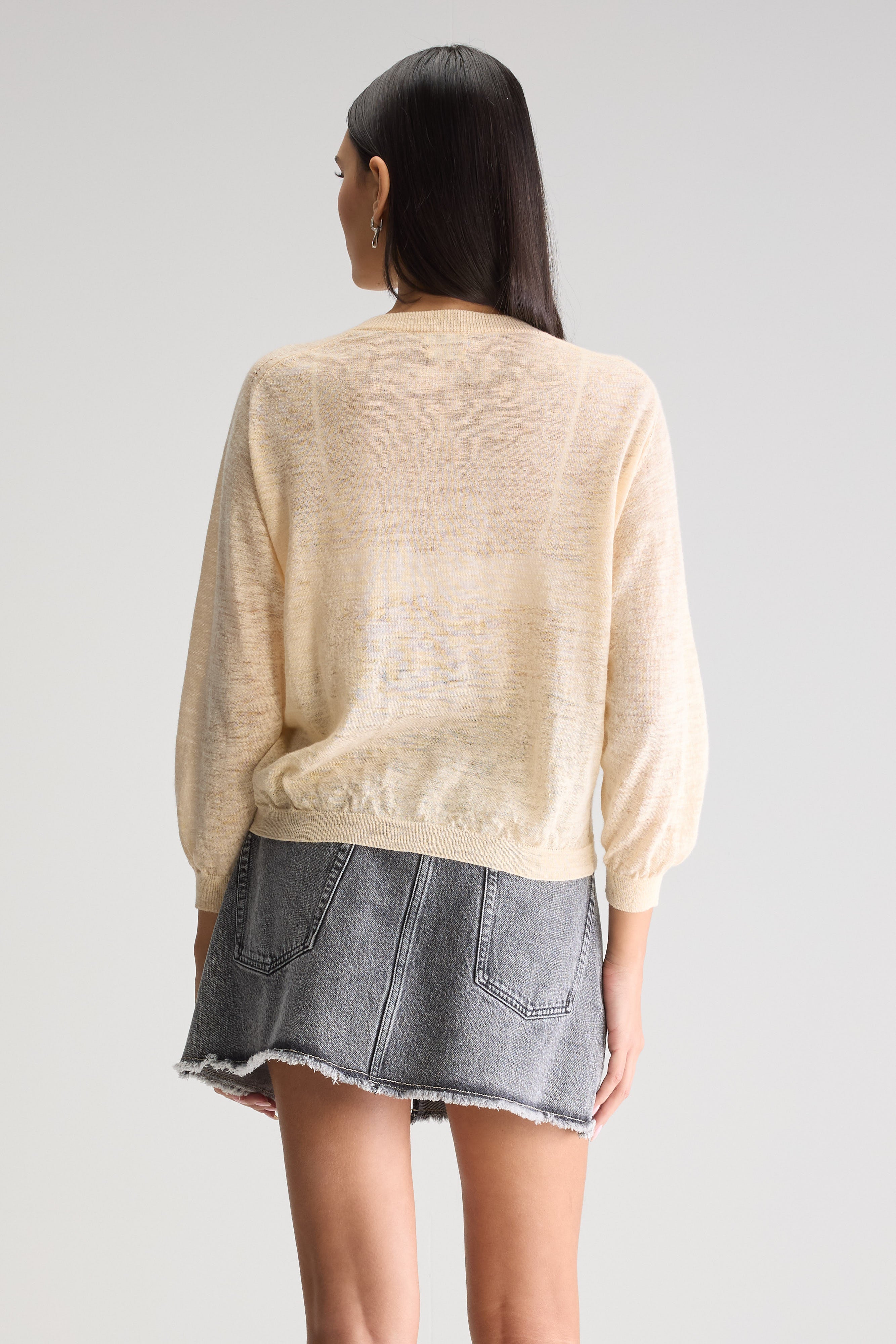 Neeta classic cardigan (251 / W / IVORY)