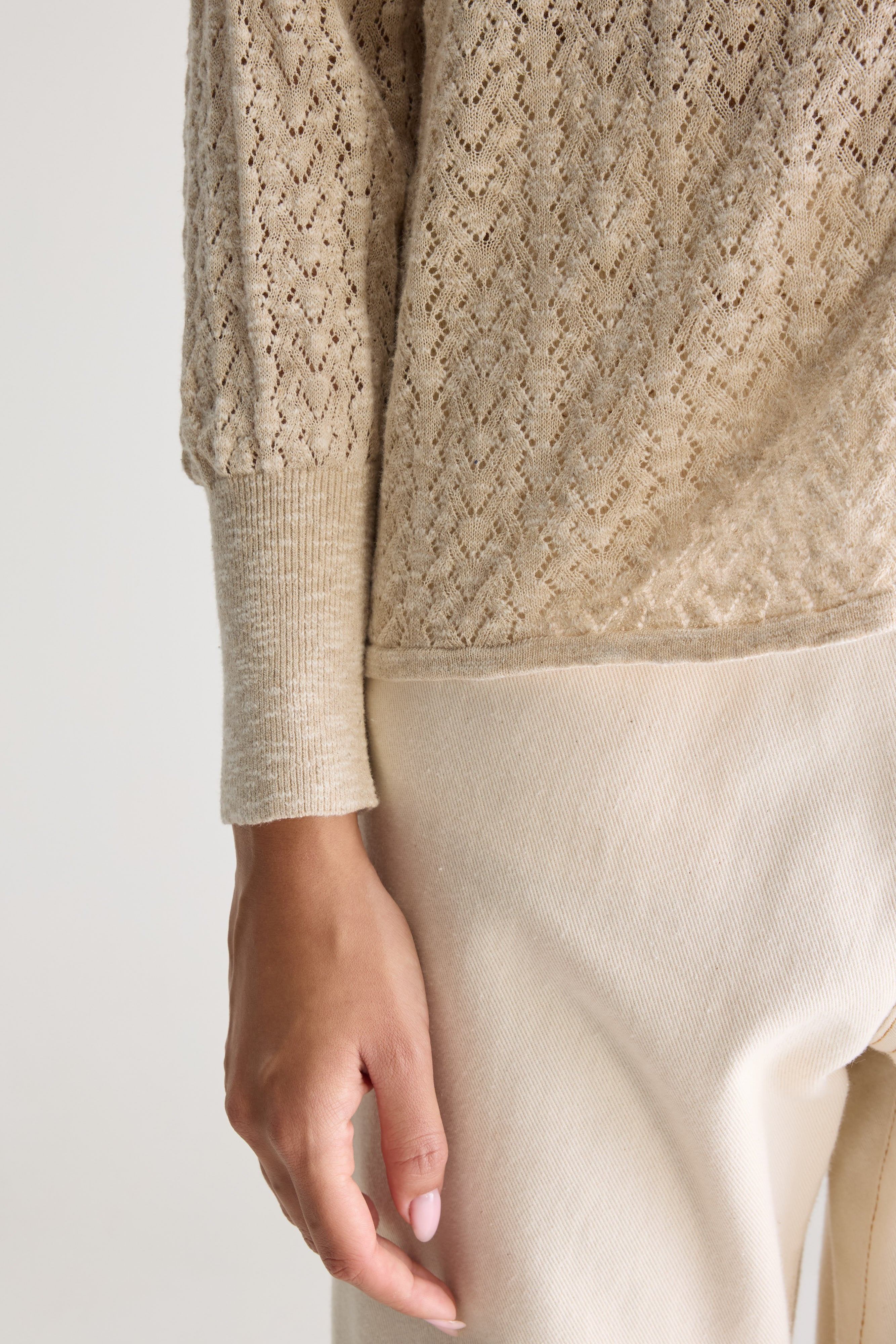 Attin vest met V-hals (251 / W / BEIGE MELANGE)