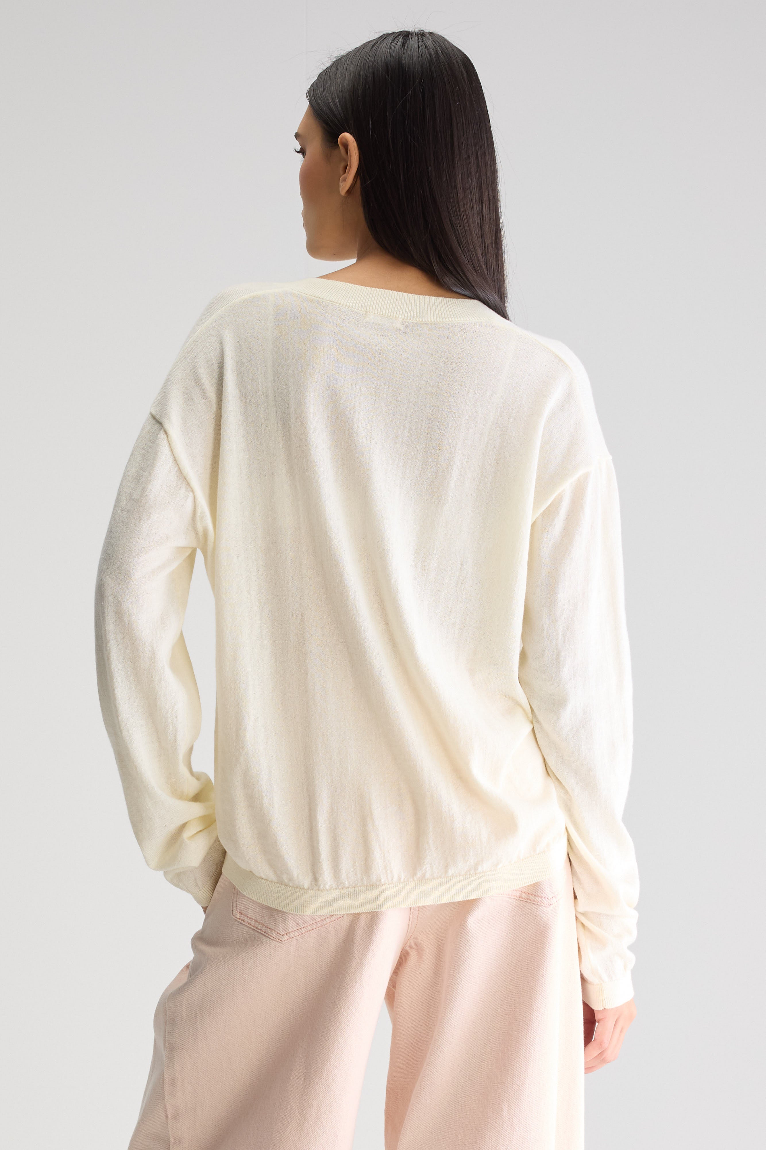 Pull col V Alima (251 / W / SEAFOAM)
