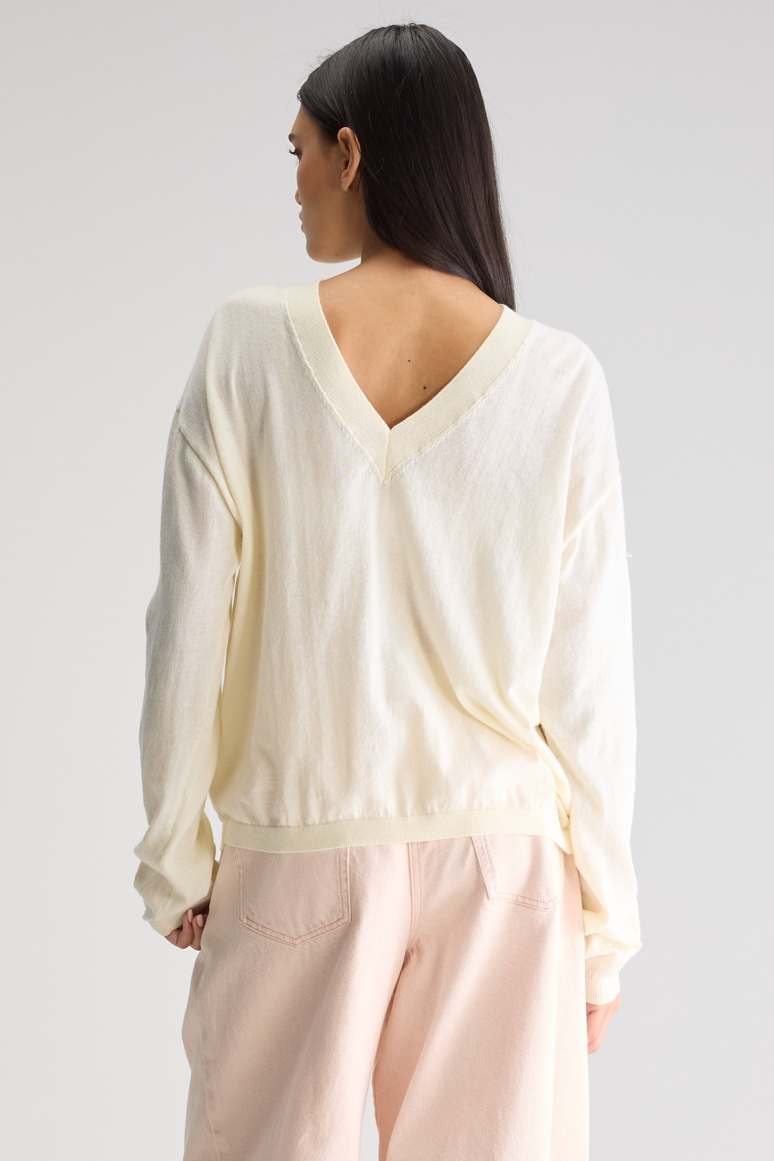 Pull col V Alima (251 / W / SEAFOAM)