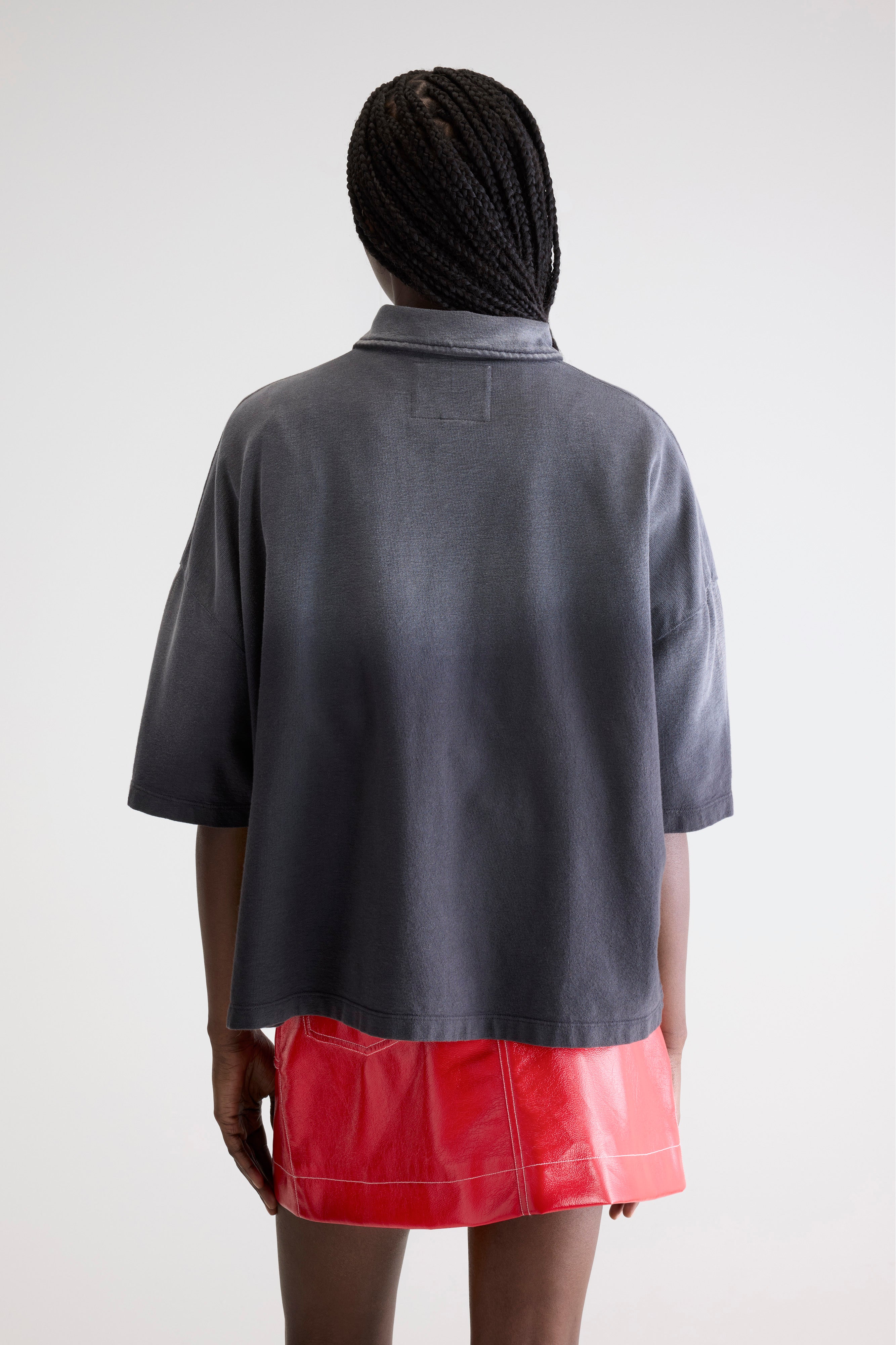 Foolo short-sleeve polo (252 / W / BLACK BLUE)