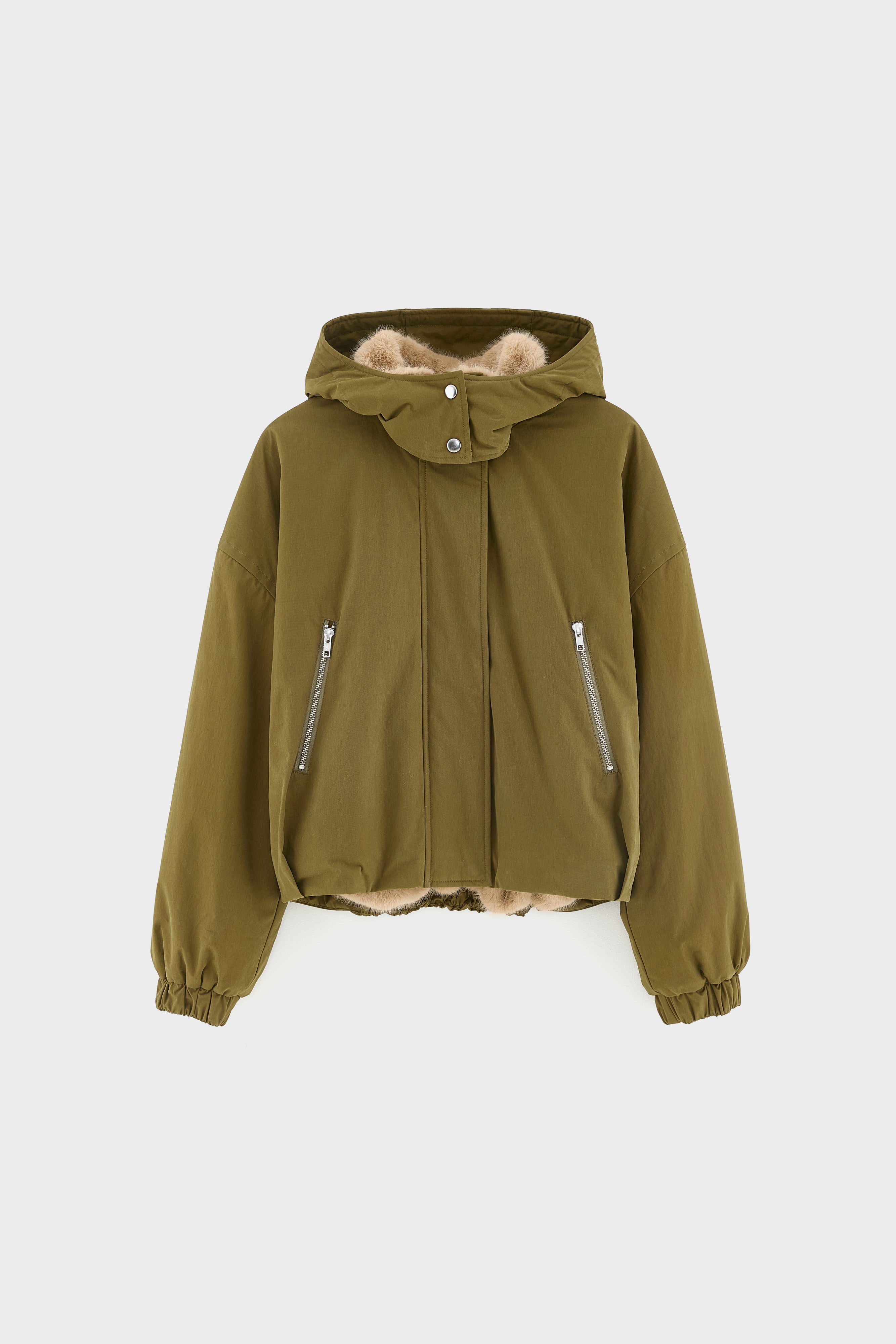 Herna cropped jacket (252 / W / MILITARY)