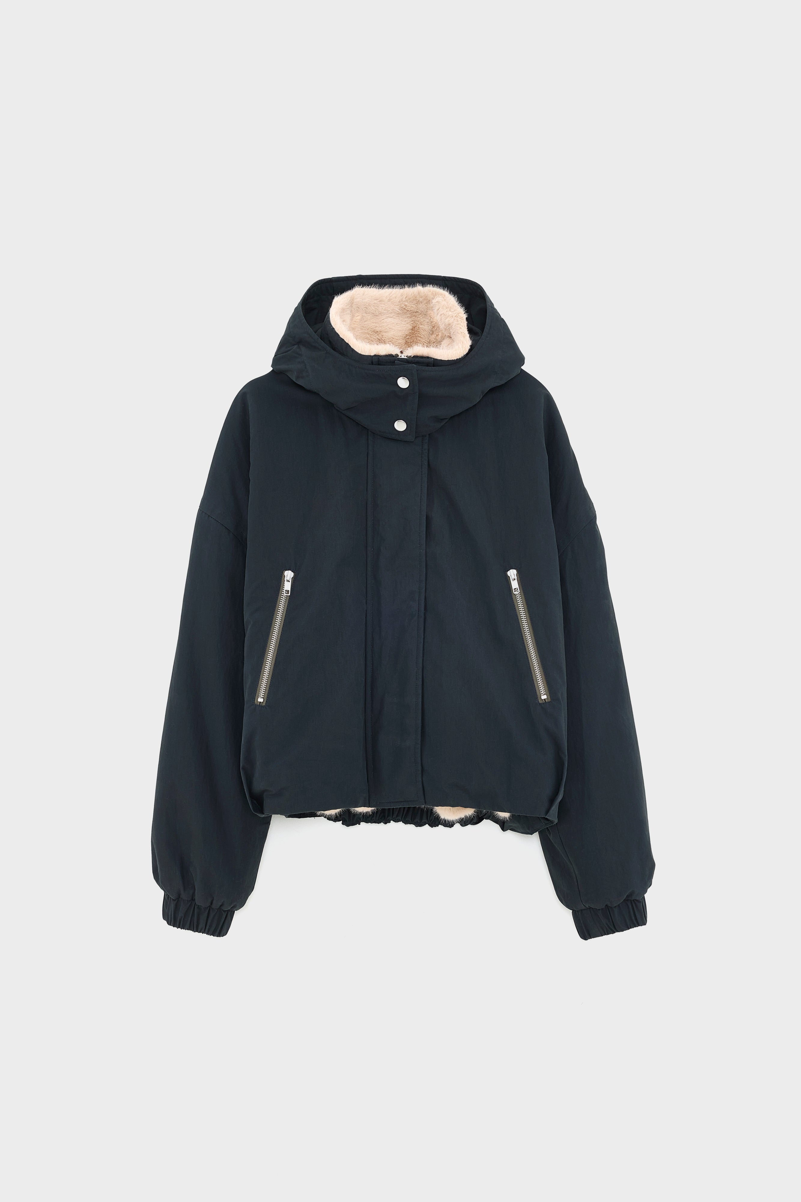 Herna cropped jacket (252 / W / BLACK BEAUTY)