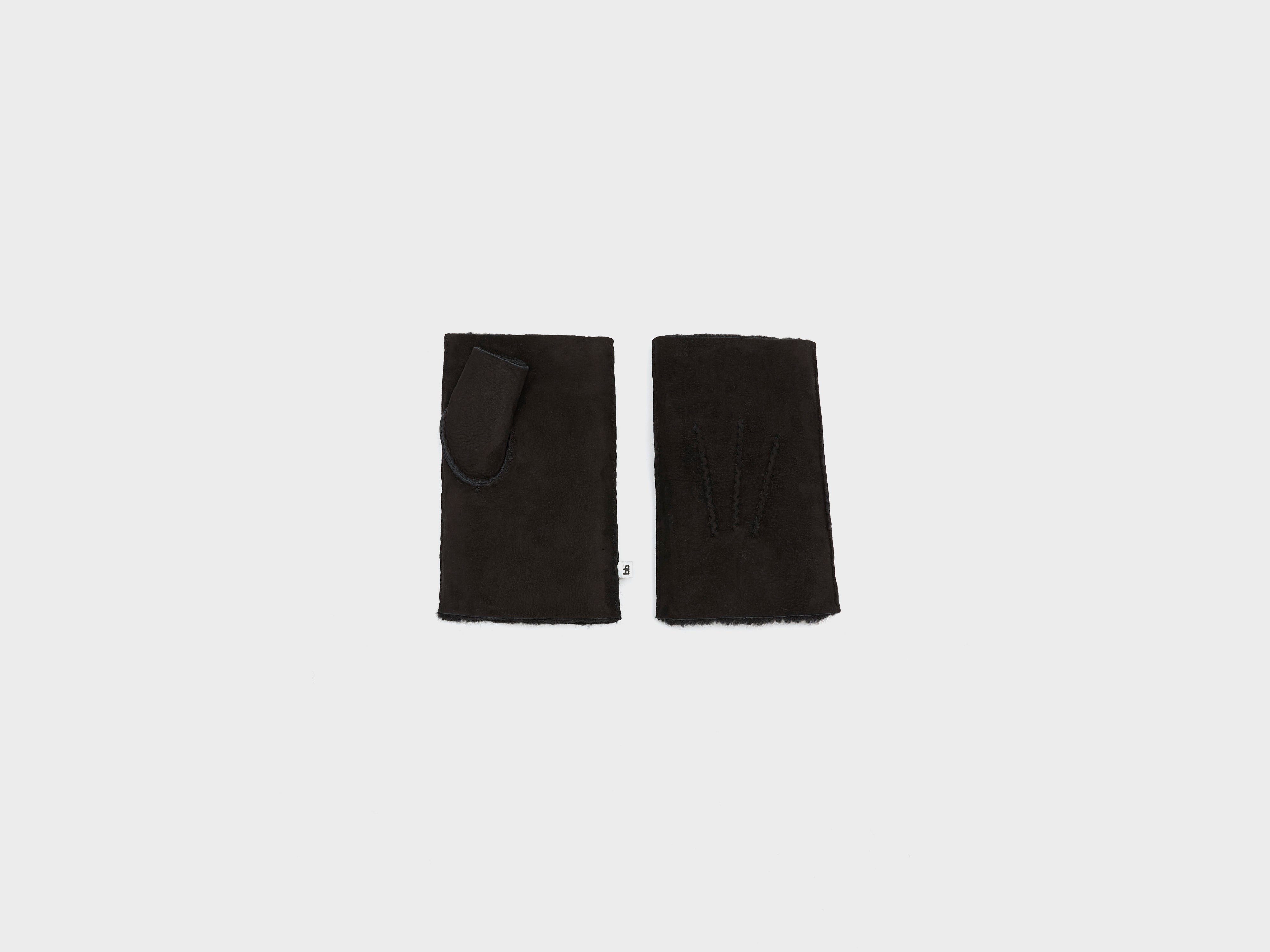 Manhok fingerless gloves (251 / W / BLACK)