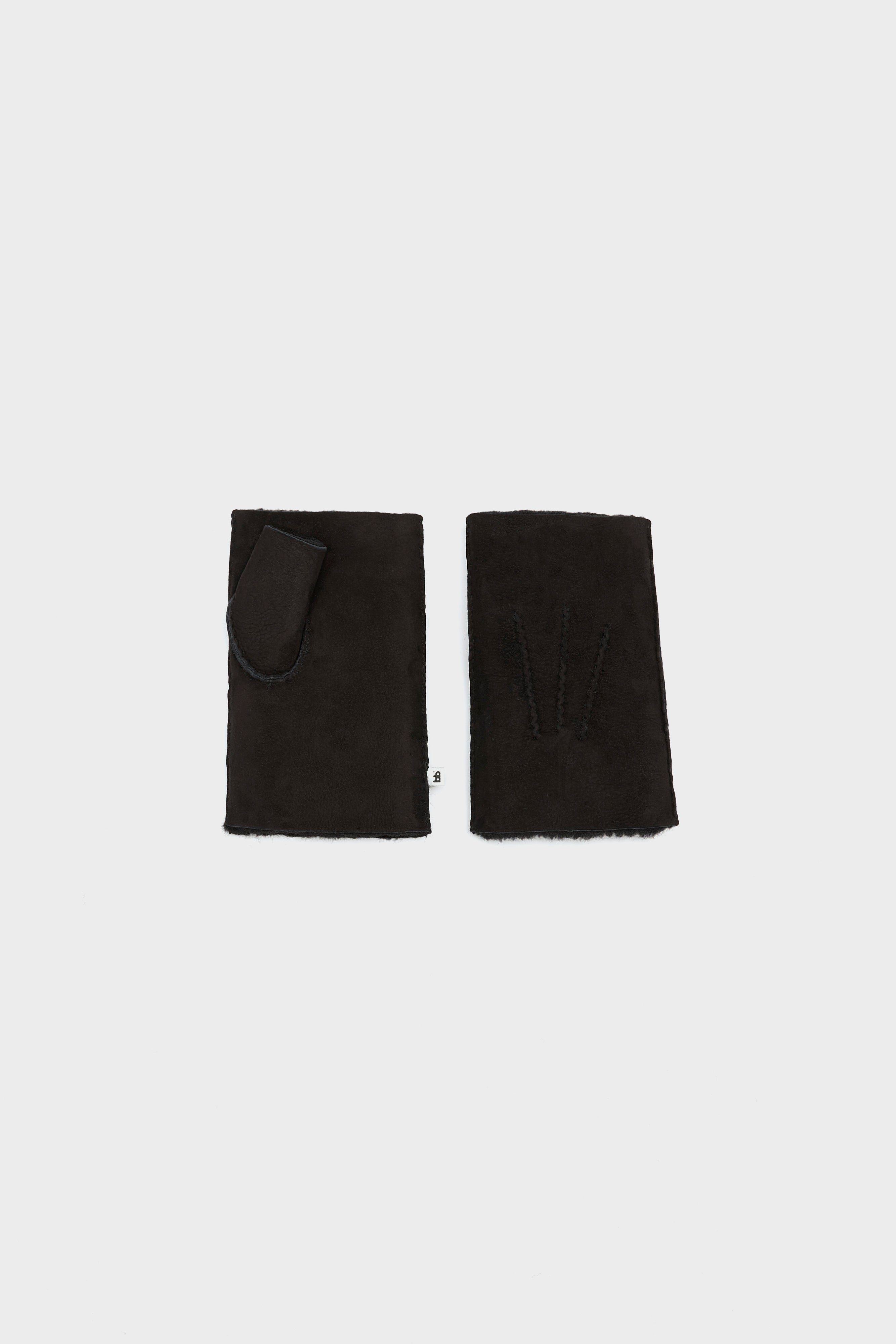 Manhok fingerless gloves (251 / W / BLACK)