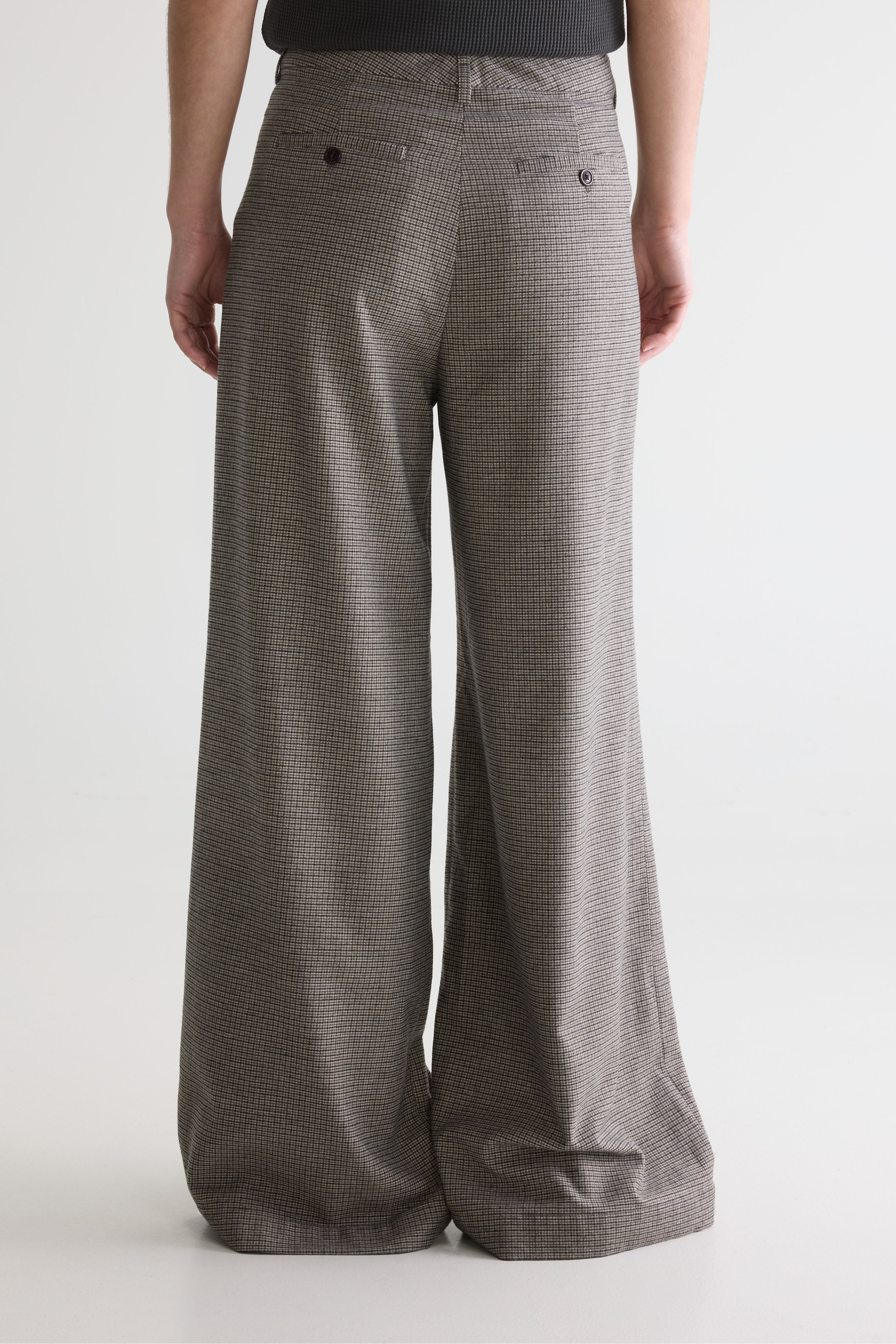 Volkert wide tailored trousers (261 / W / CHECK A)