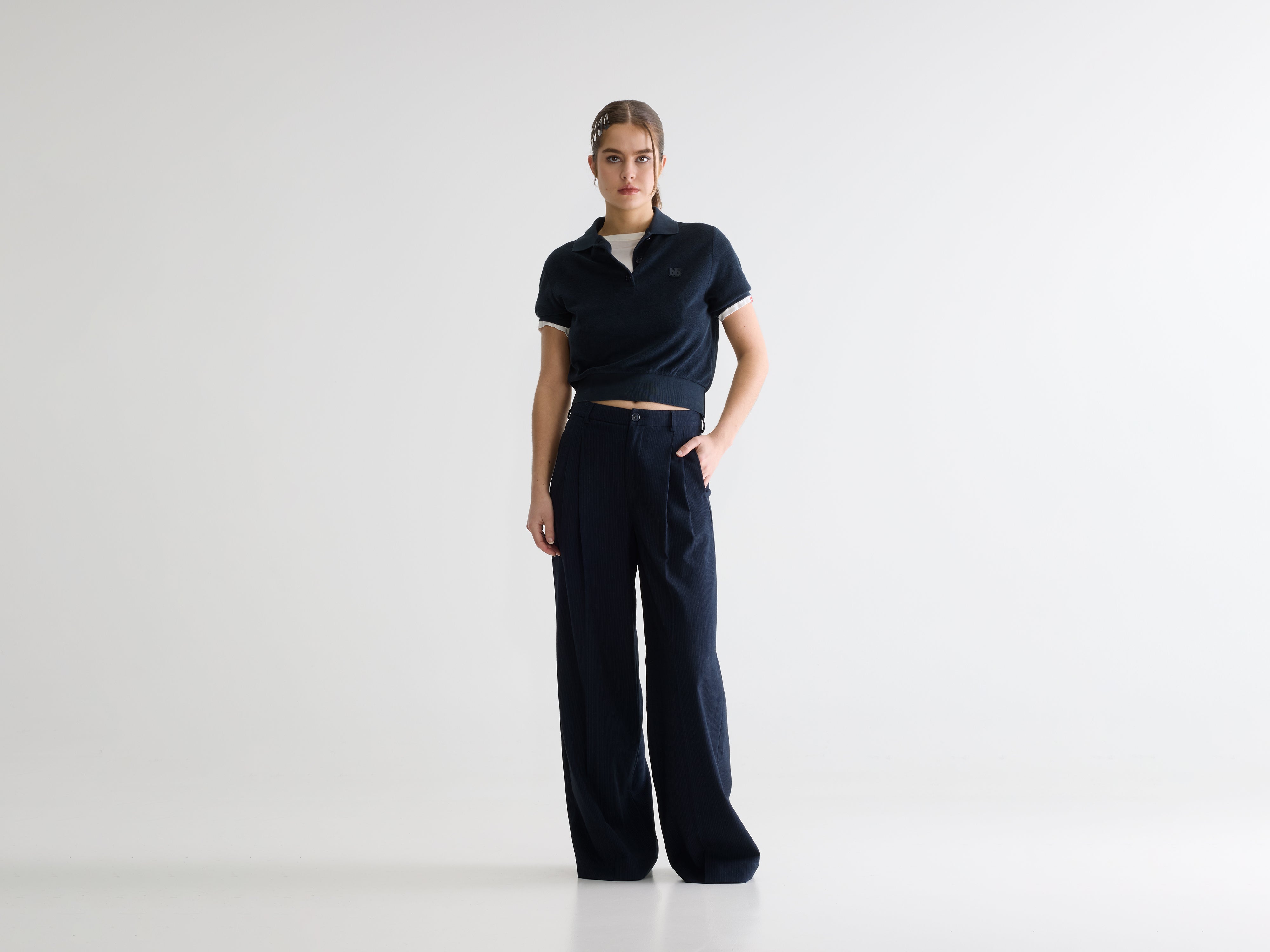 Volkert wide tailored trousers (261 / W / STRIPE A)