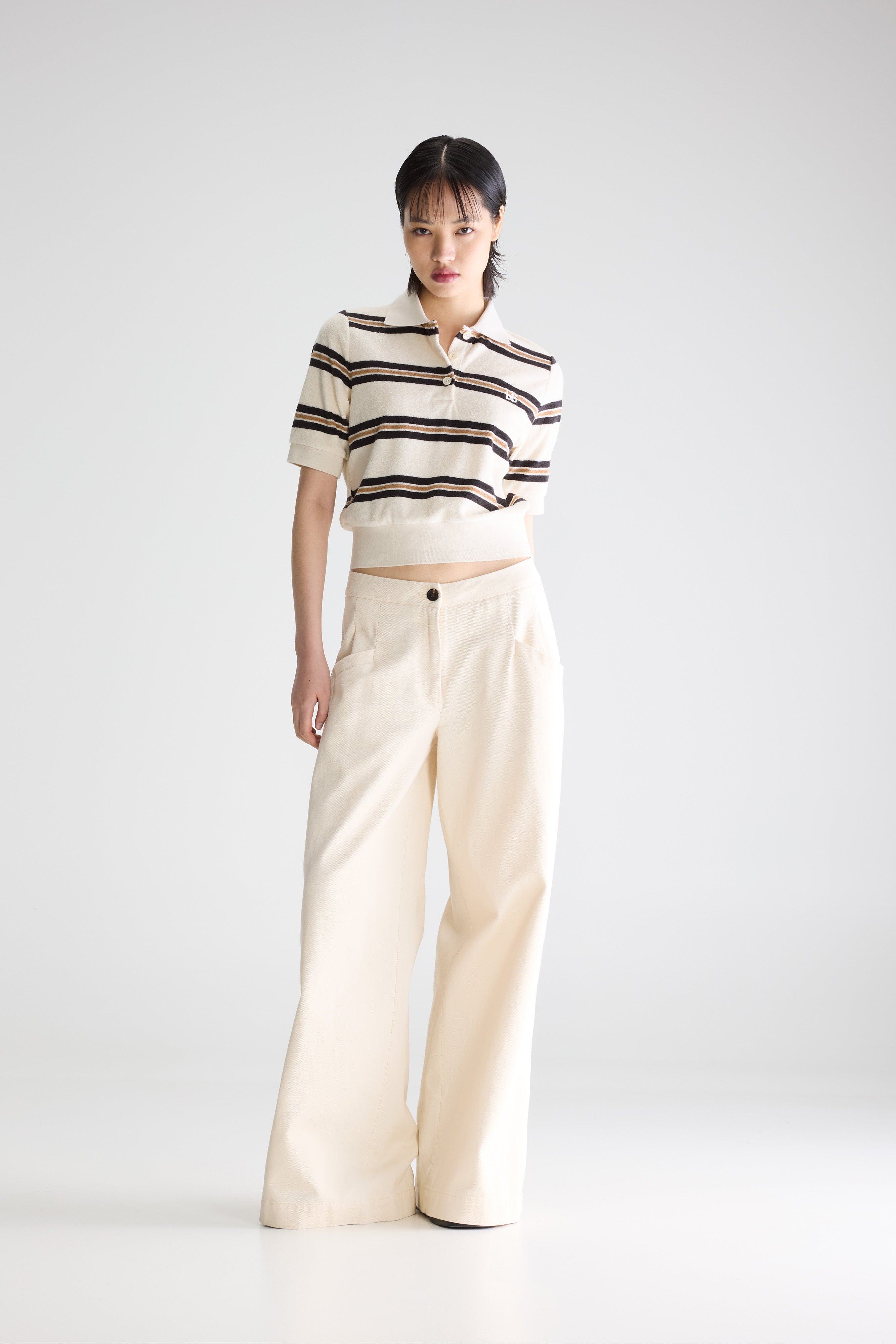Jesper wide trousers (261 / W / CREAM)