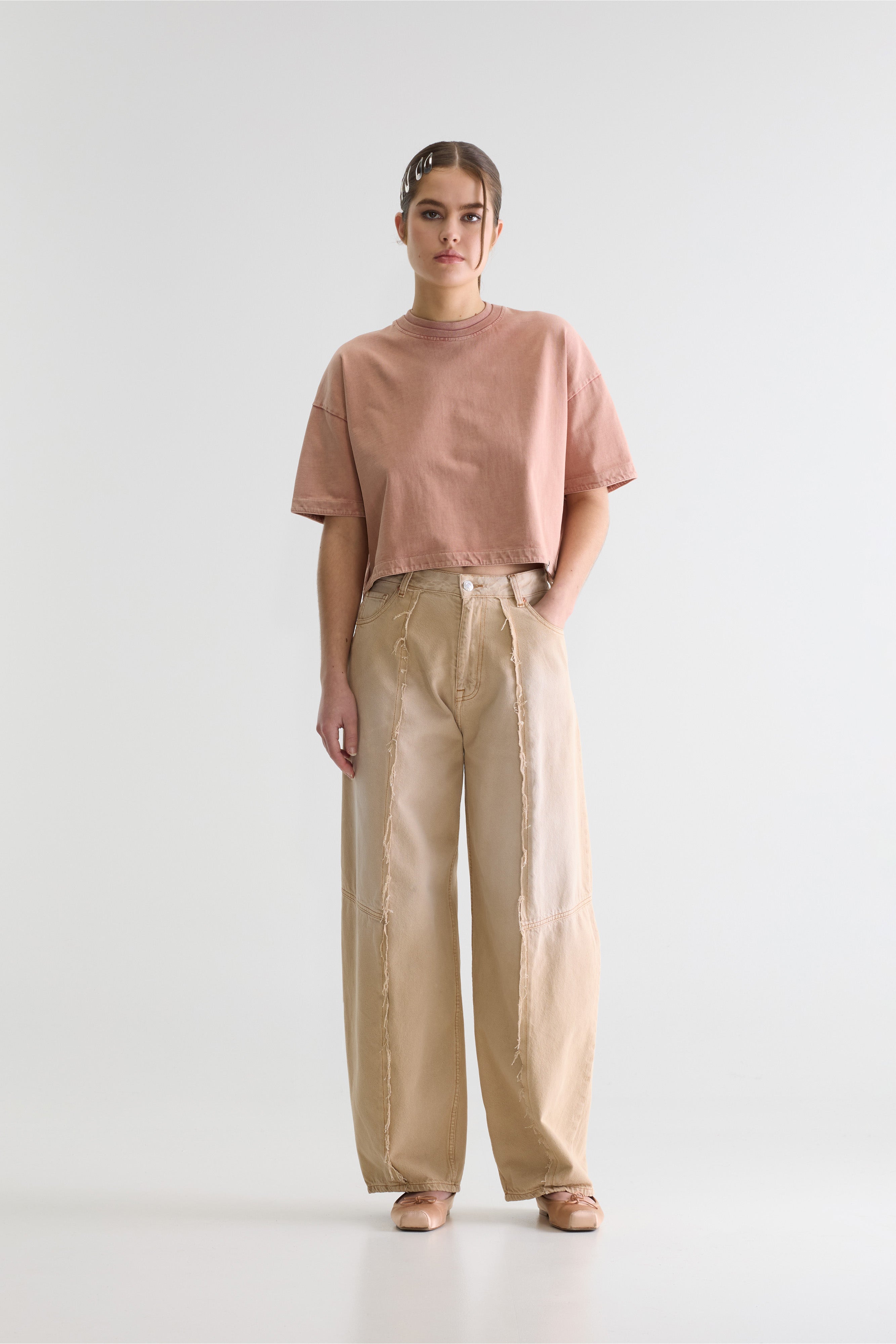 Denim N. 83 Balloon Jeans - Beige stone For Women | Bellerose