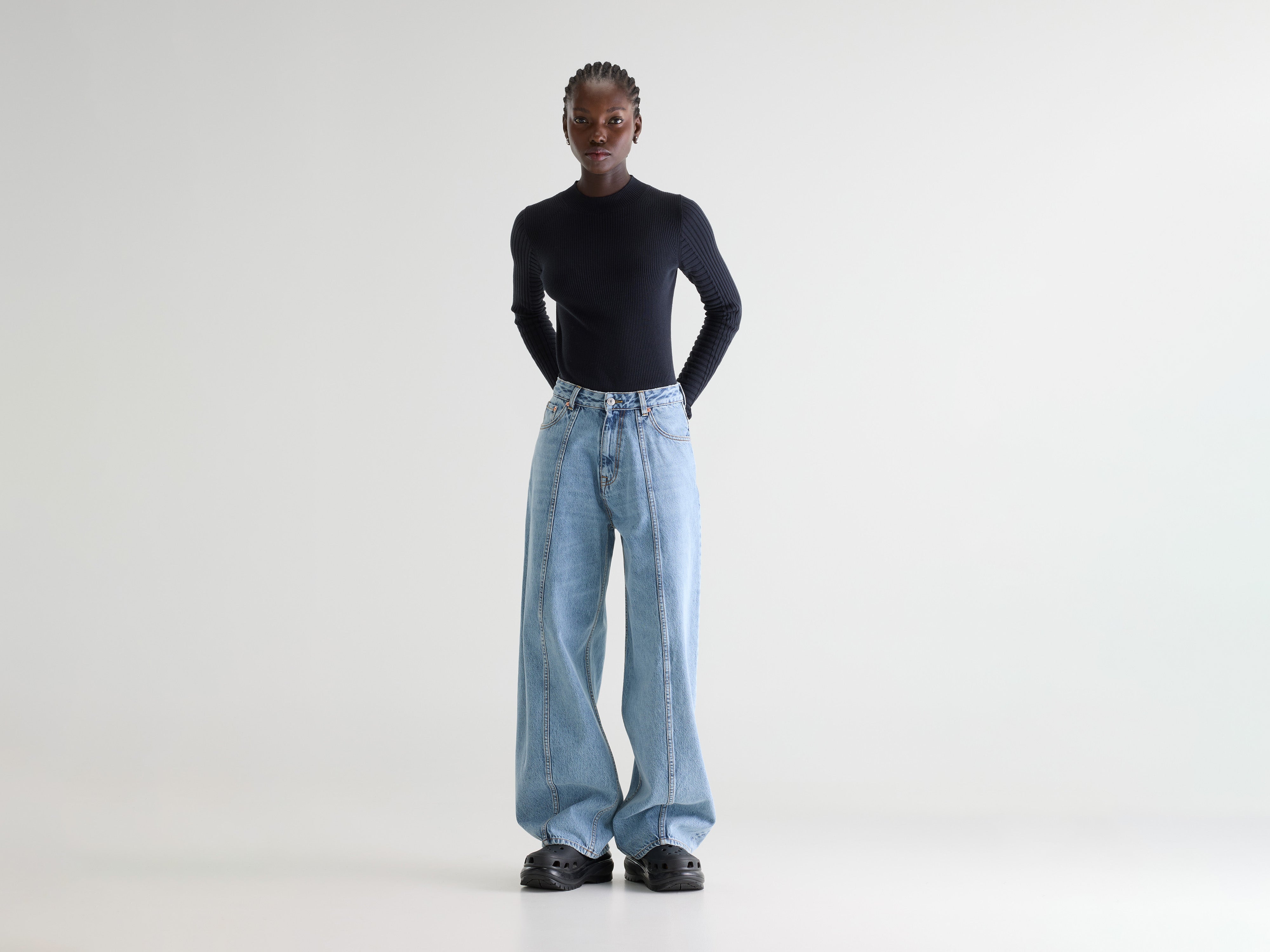 Denim N. 83 balloon jeans (261 / W / USED LT BLUE)